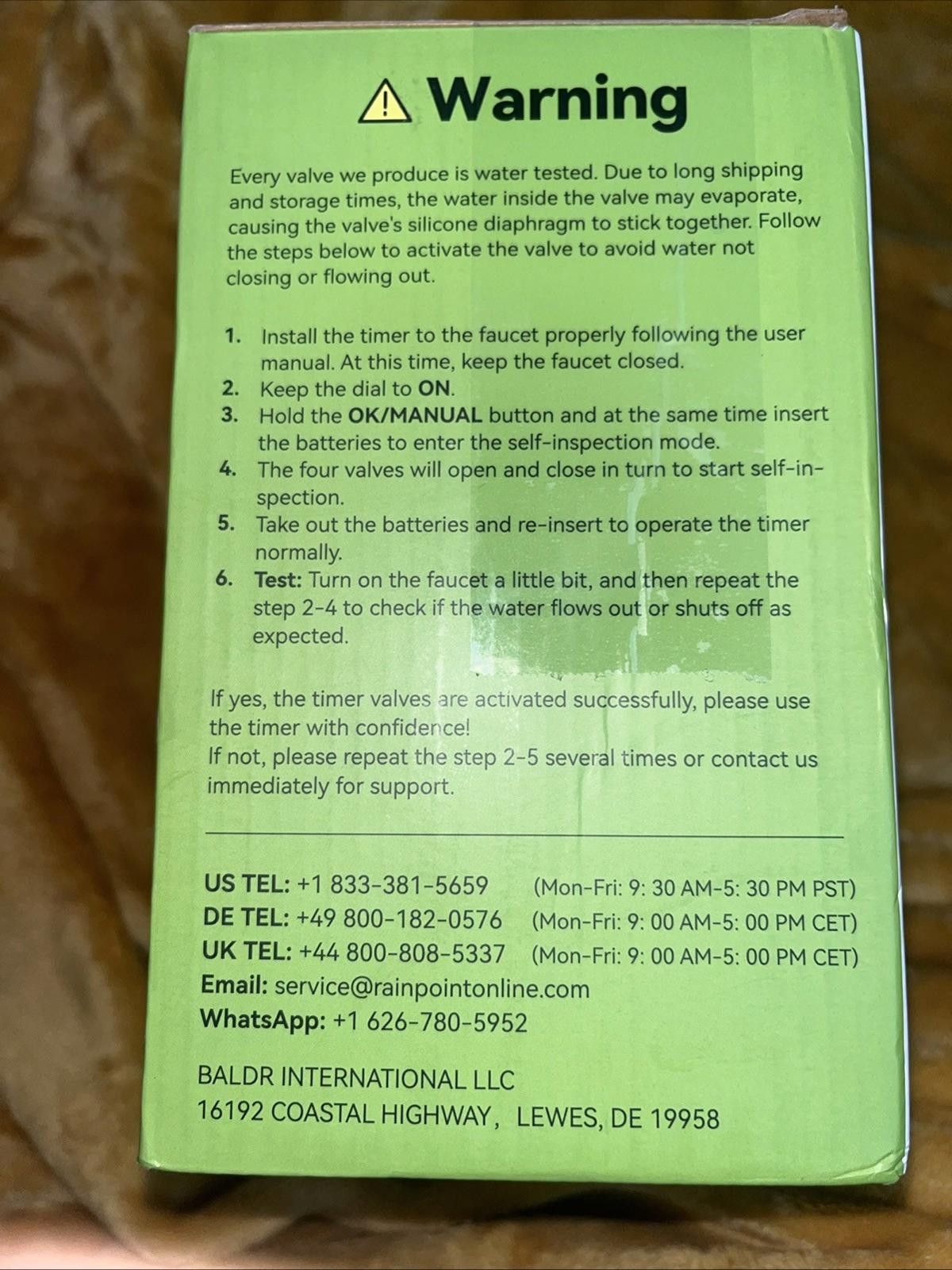 Other RAINPOINT Sprinkler Timer, 4 Outlets Hose Timers Water Timer Size ONE SIZE - 6 Thumbnail