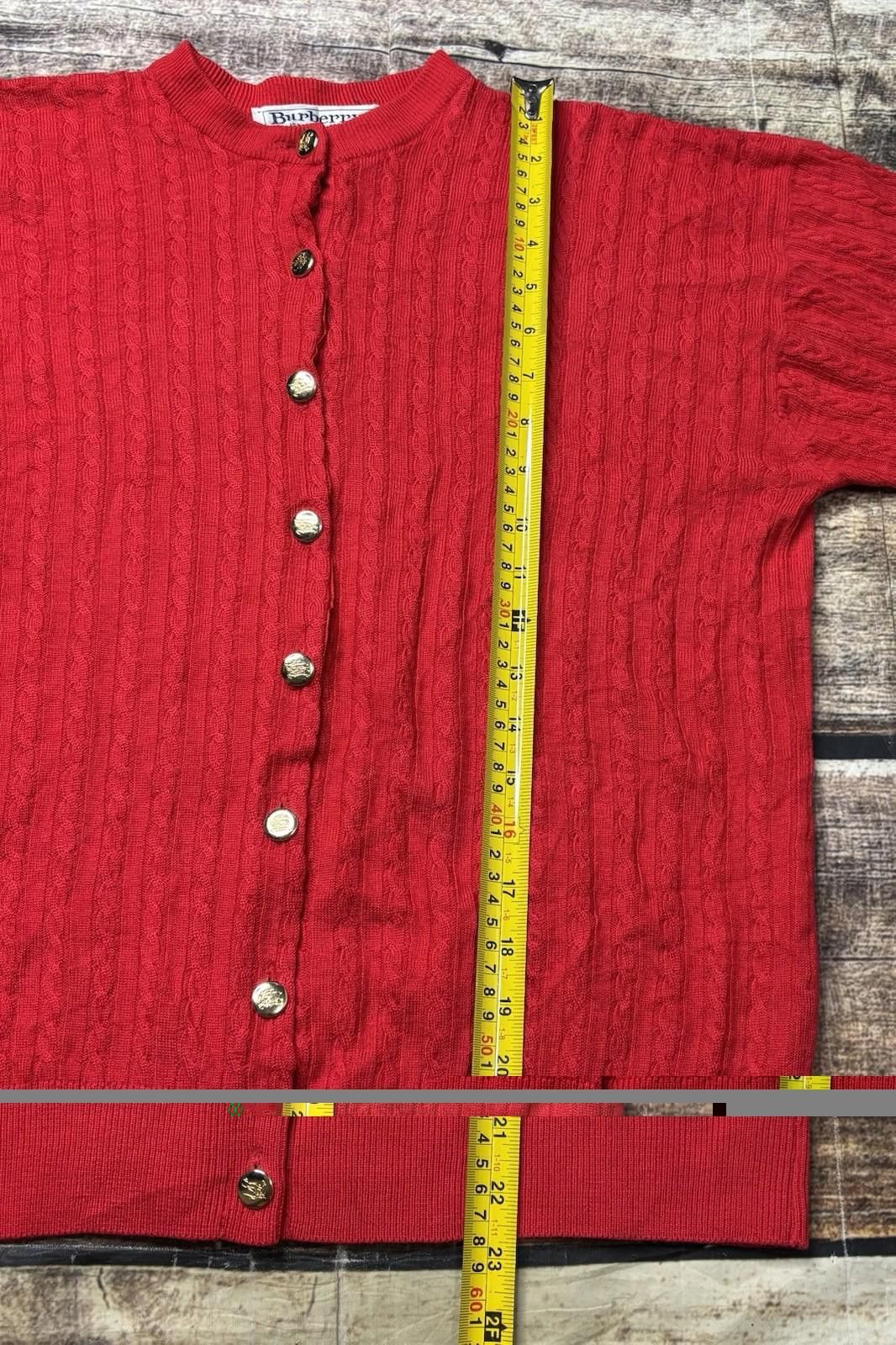 Burberry VTG Burberry Cardigan Sweater Women 38 M Merino Wool England Size M / US 6-8 / IT 42-44 - 9 Thumbnail
