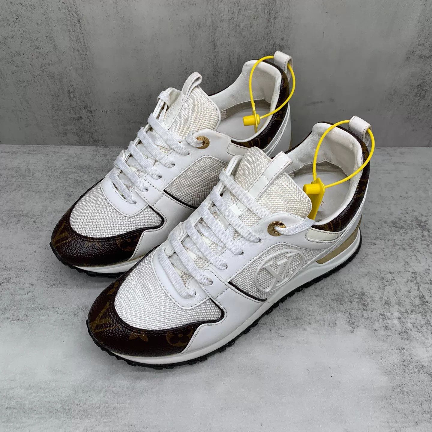 Louis Vuitton LV Run Away White Monogram Sneakers 36 98 New 13883 Size US 5.5 / IT 35.5 - 1 Thumbnail