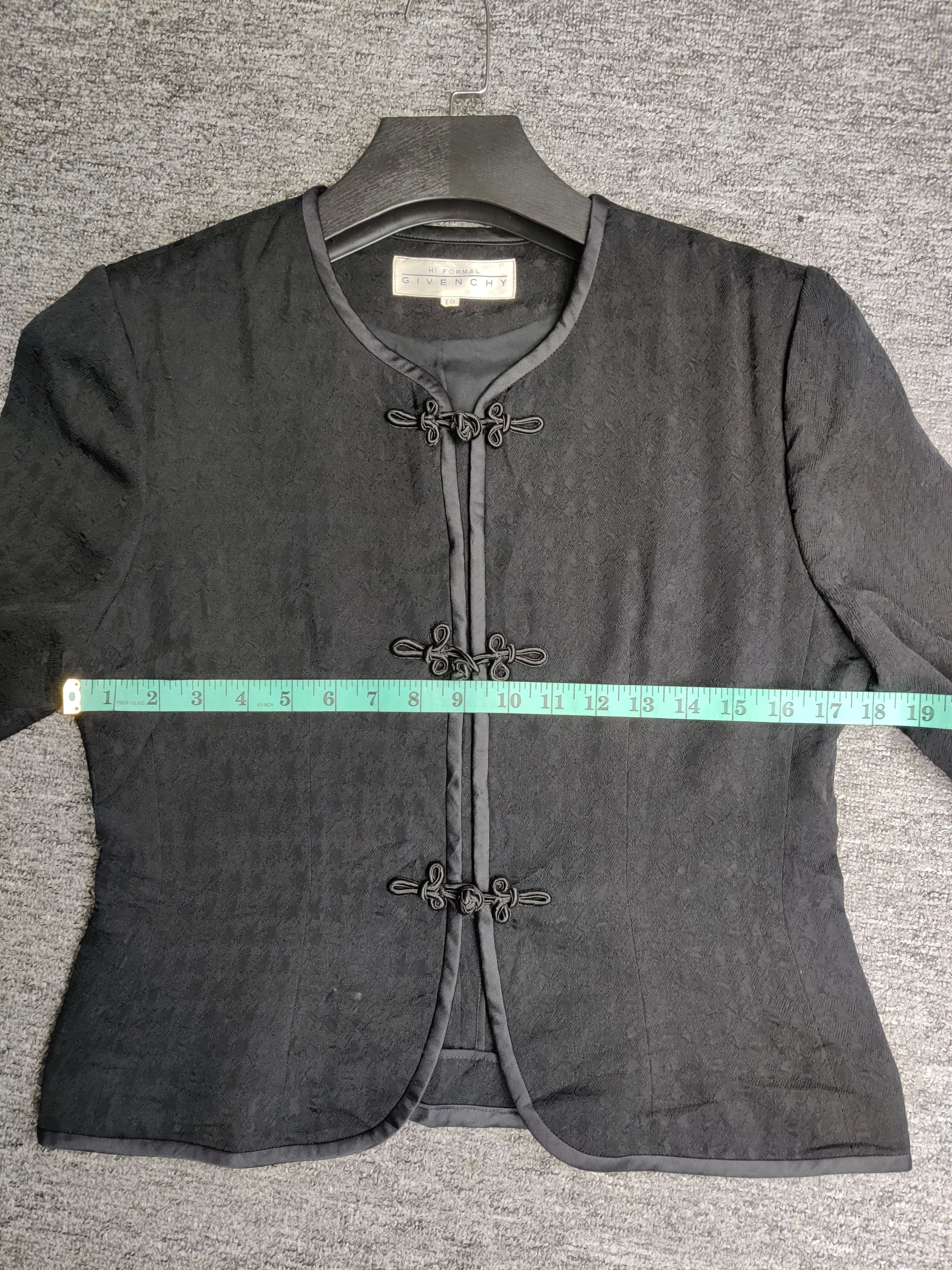 Givenchy Vintage Givenchy Cropped Chinese Coat Jacket Size S / US 4 / IT 40 - 10 Thumbnail