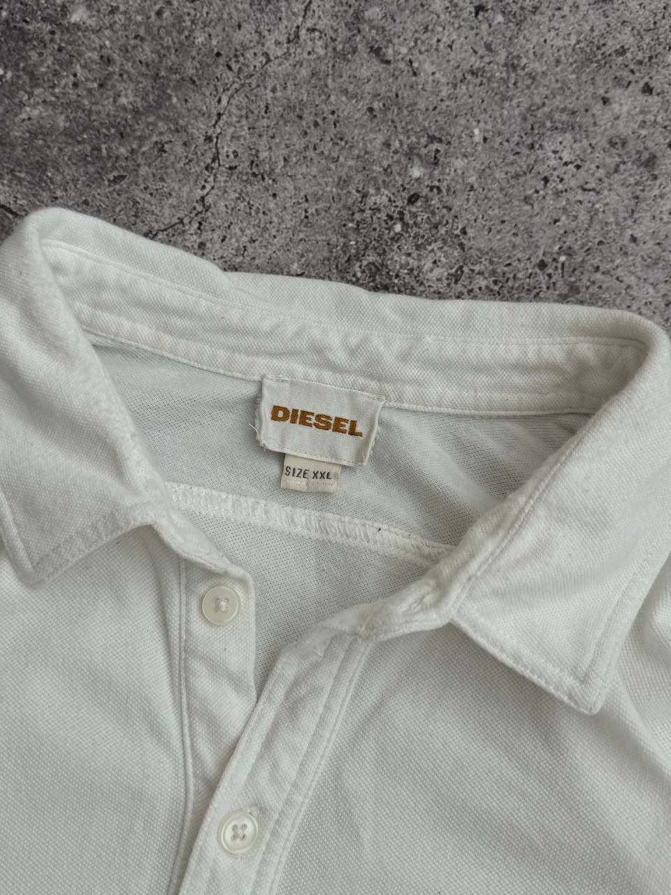 Diesel Vintage Diesel Retro logo classic white Y2K polo t-shirt Size US XL / EU 56 / 4 - 6 Thumbnail