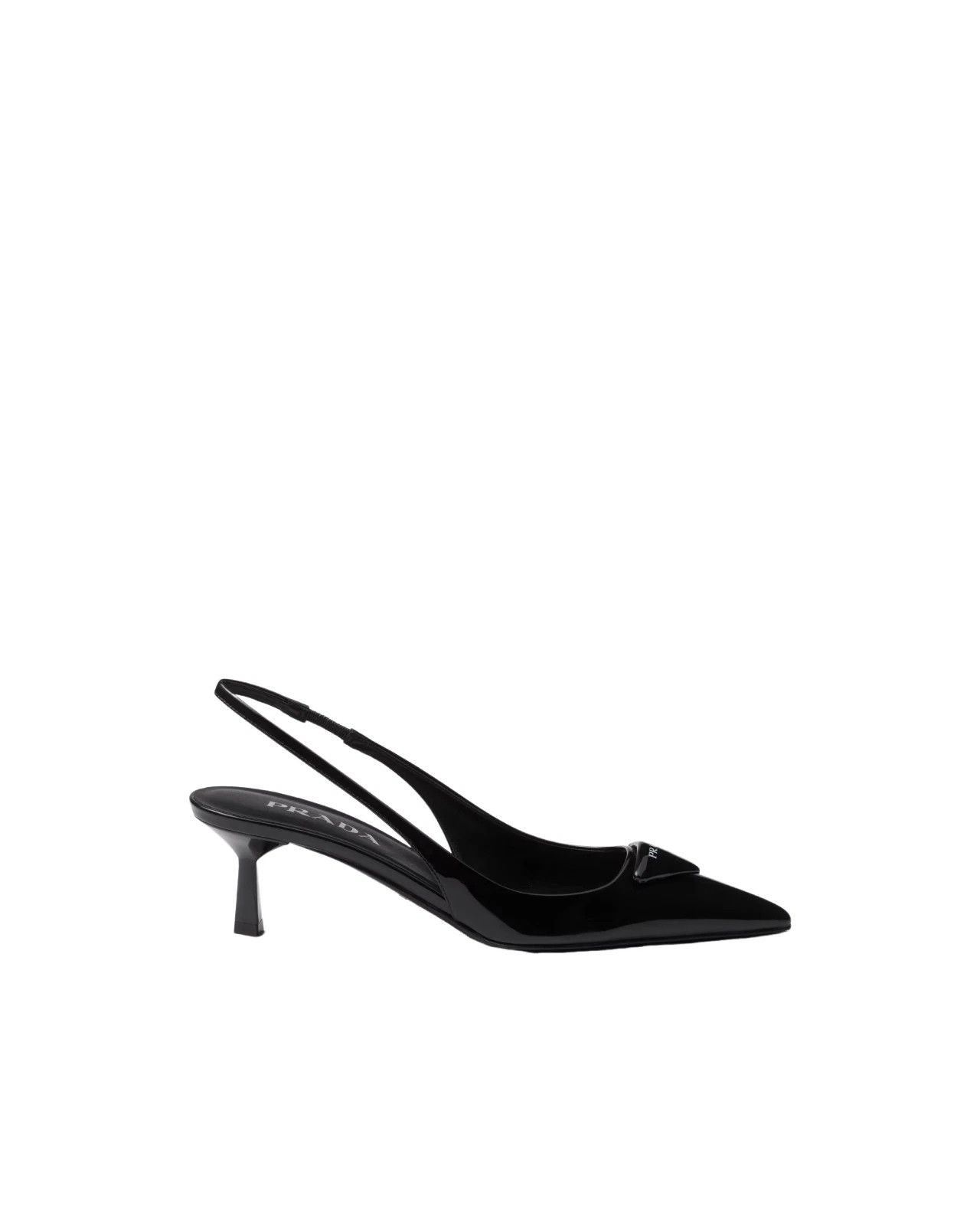Prada PRADA $1200 Black Patent Slingback 55mm Pumps New Size US 6 / IT 36 - 2 Thumbnail