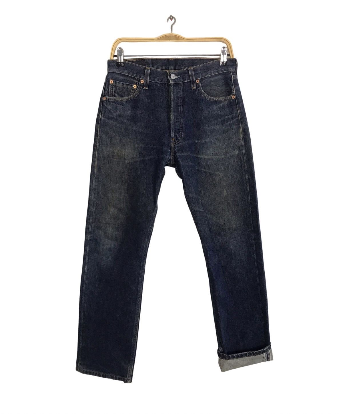 Levi's Vintage Clothing Levi's Lot 501 Indigo Denim Jeans Buttonfly Straight Size US 30 / EU 46 - 2 Thumbnail