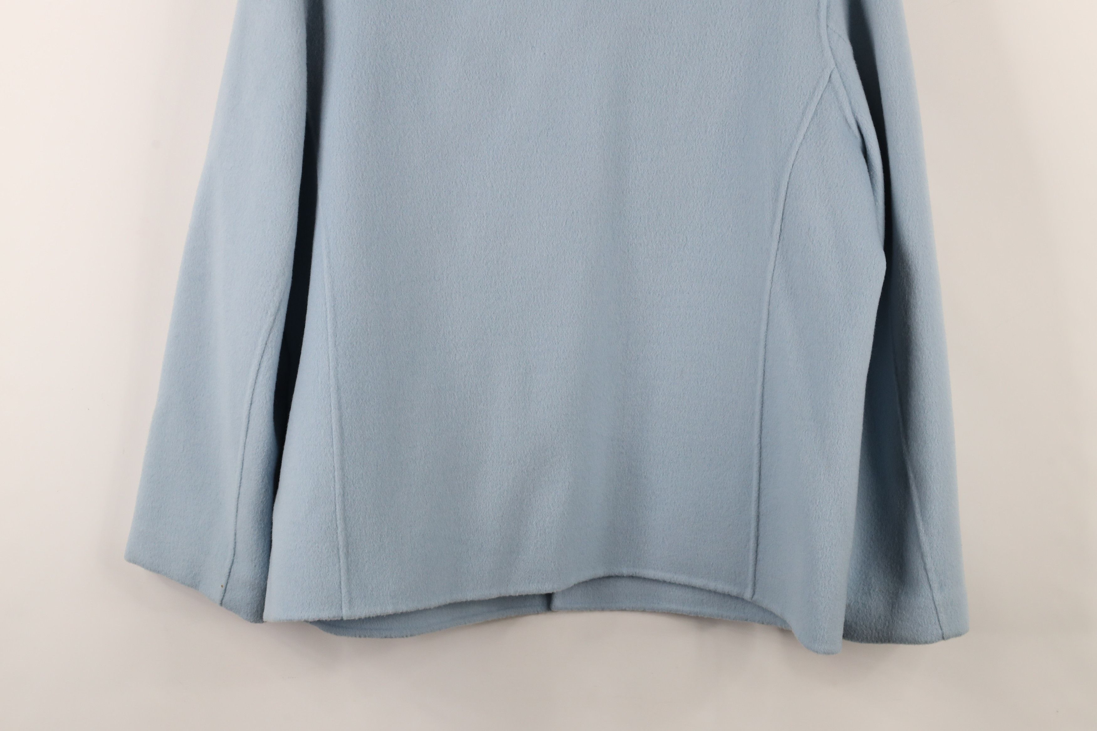 Vintage Vintage 90s Streetwear Wool Open Front Blazer Jacket Blue Size L / US 10 / IT 46 - 14 Thumbnail