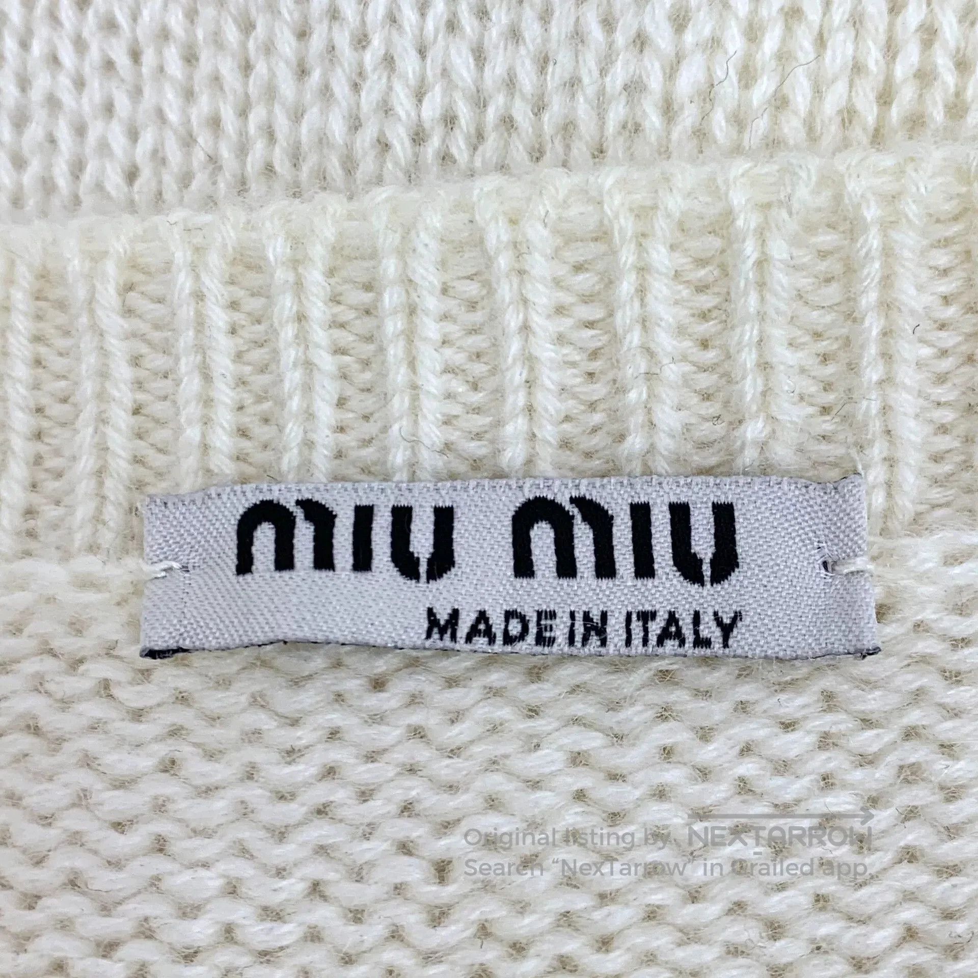 Miu Miu miu miu beige bow detail knitted cardigan. Size US S / EU 44-46 / 1 - 5 Thumbnail