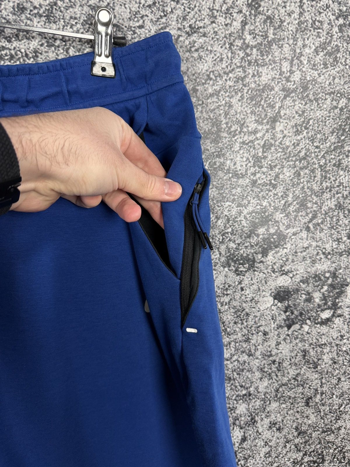 Nike Men’s Nike NSW Tech Fleece Cotton Shorts Blue Size XL Size US 40 / EU 56 - 7 Thumbnail