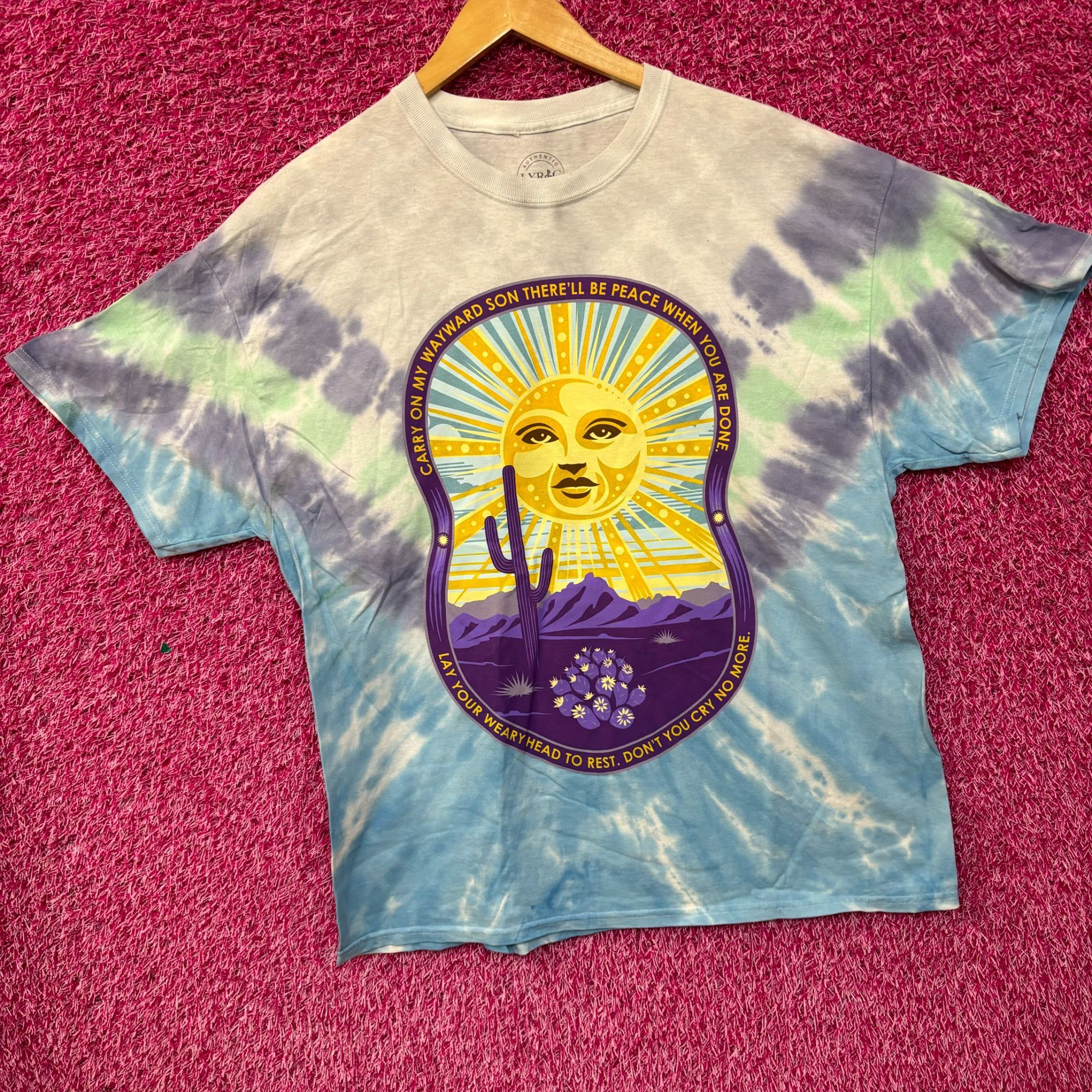 Band Tees Kansas Carry on Wayward Son Desert Landscape Rock Tie Dye XL Size US XL / EU 56 / 4 - 3 Thumbnail
