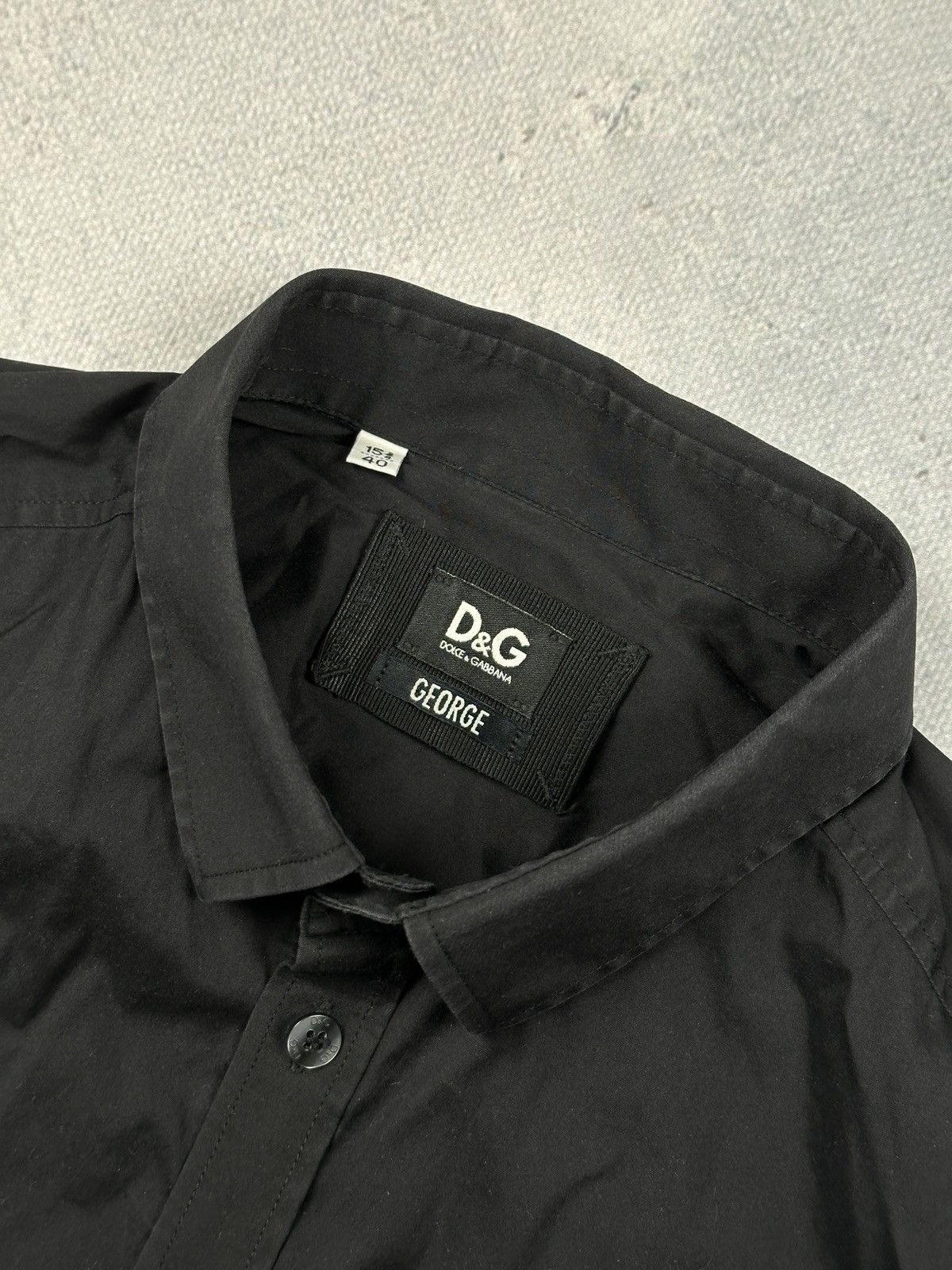 Dolce & Gabbana Dolce And Gabbana D&G George Black Button Up Shirt Slim Fit Size US L / EU 52-54 / 3 - 7 Thumbnail