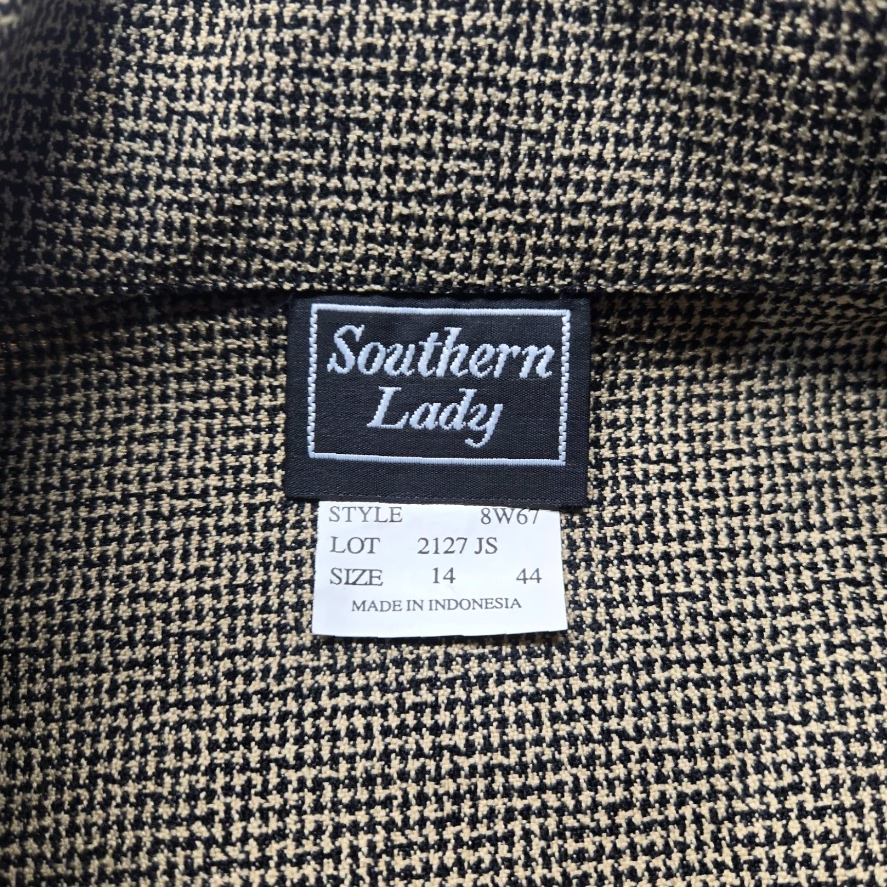 Vintage Southern Lady Jacket Brown Button Up Coat Work Dress Adult Women's Size 14 (Jacket) Size XL / US 12-14 / IT 48-50 - 2 Thumbnail