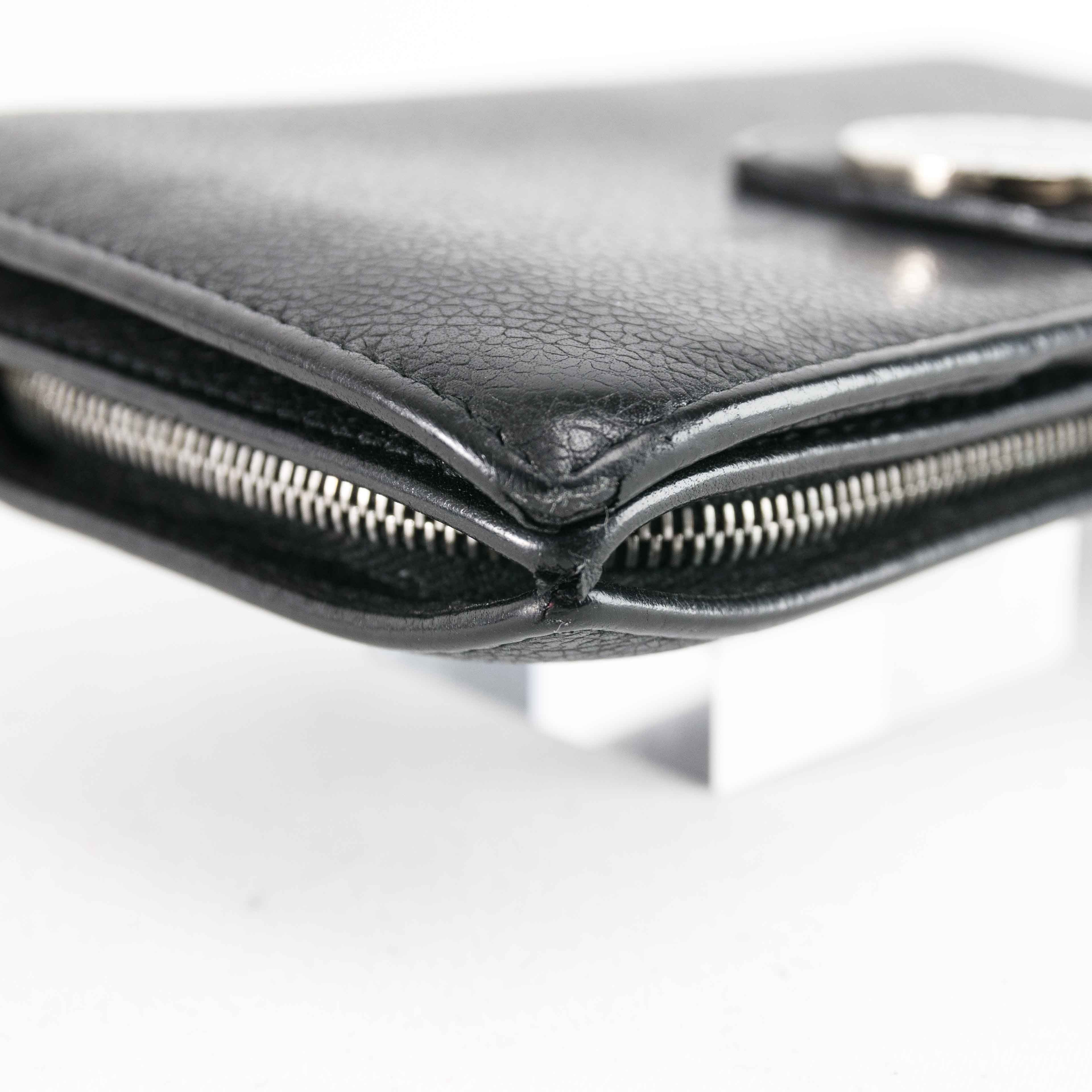 Bvlgari BVLGARI Black Leather Bi-fold Continental Wallet Size ONE SIZE - 11 Thumbnail