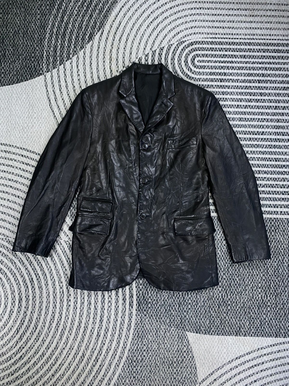 🔥RARE Vintage Dunhill Made In France Lambskin Jacket