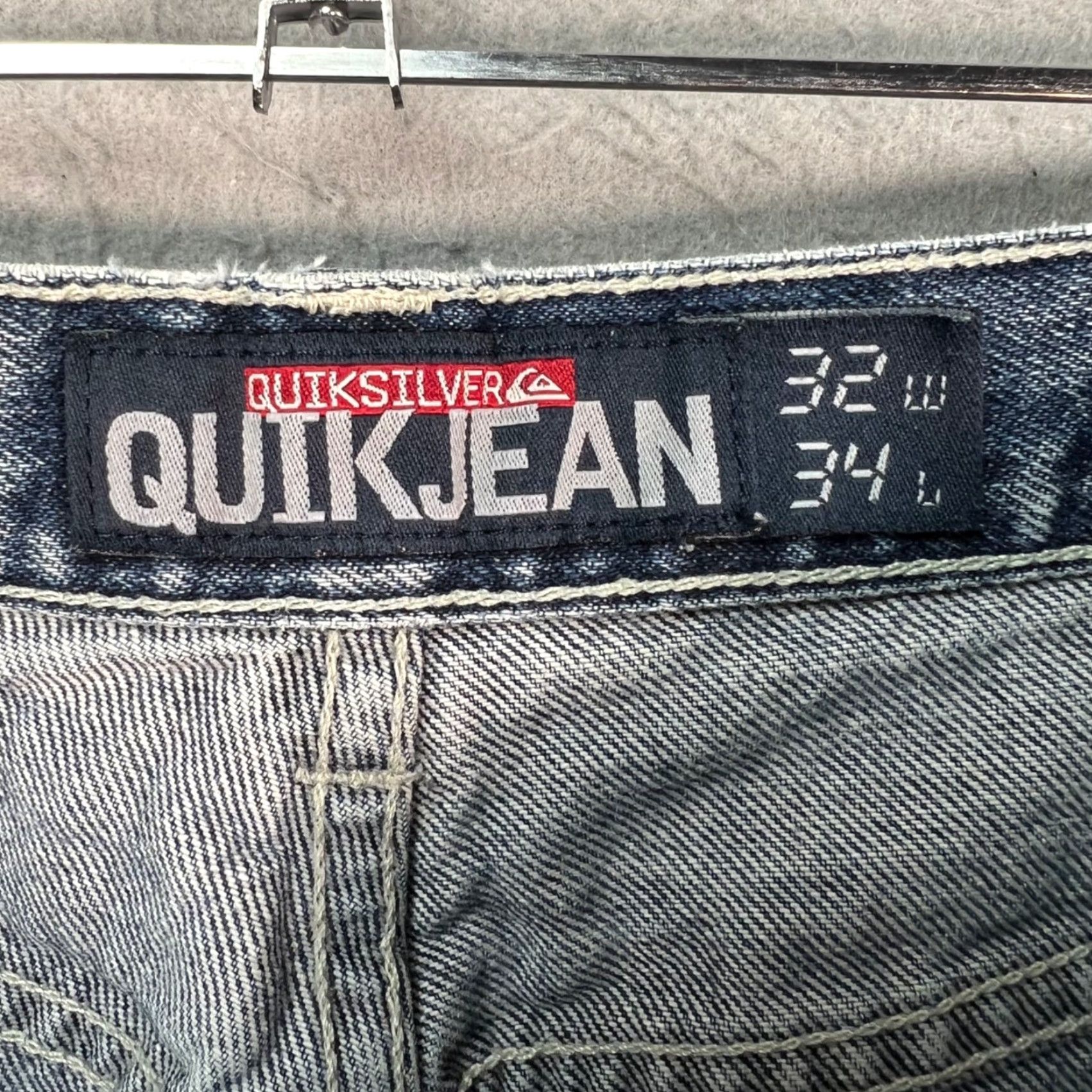 Quiksilver Quiksilver Mens Jeans Size 32 Denim 5-Pocket Blue USA Straight 100% Cotton Style Quikjean Vintage United States Theme Bagging: N/A Size US 32 / EU 48 - 3 Thumbnail