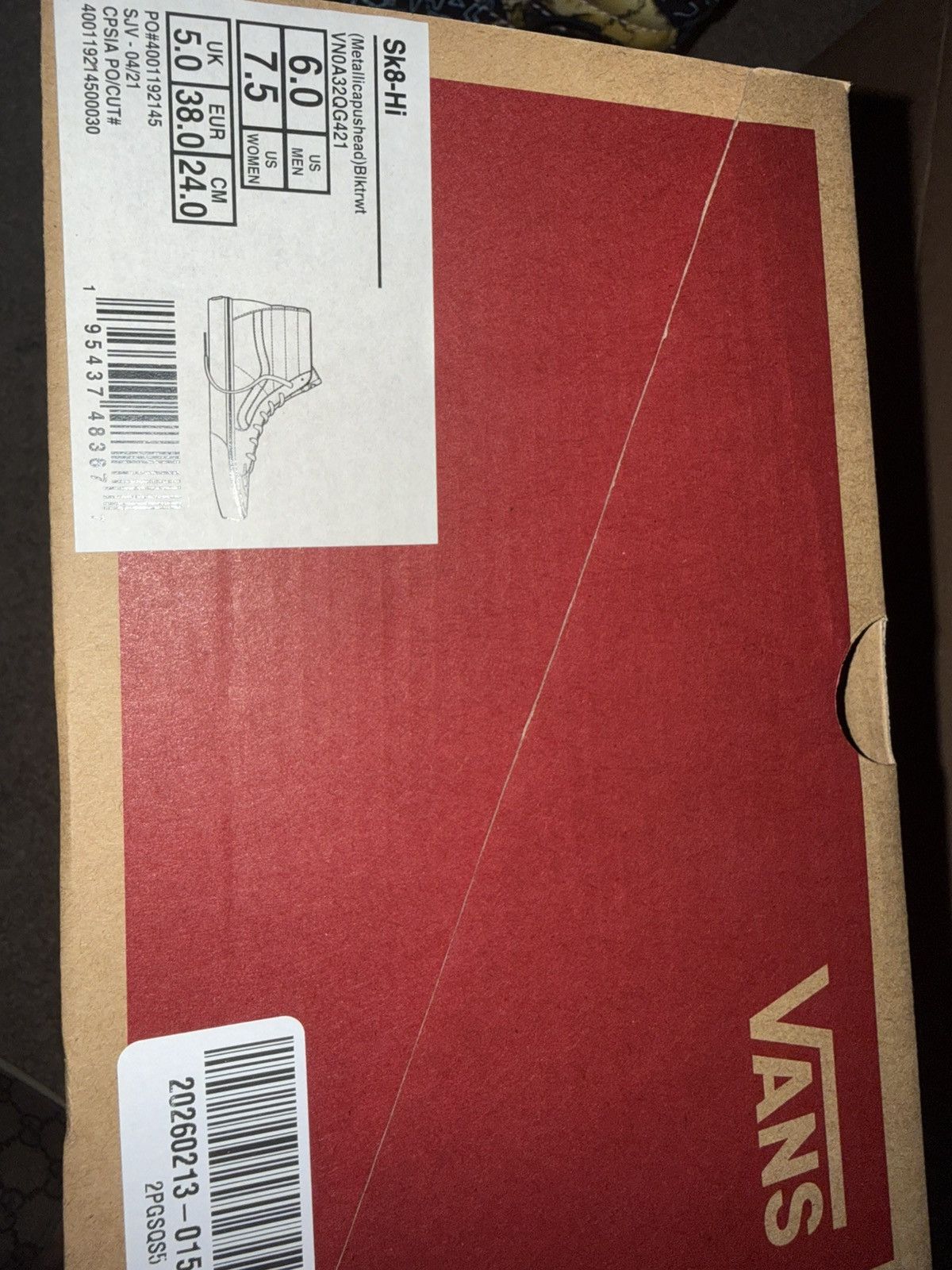 Metallica × Vans Vans X Metallica High Top Sneaker Size US 6 / EU 39 - 6 Thumbnail