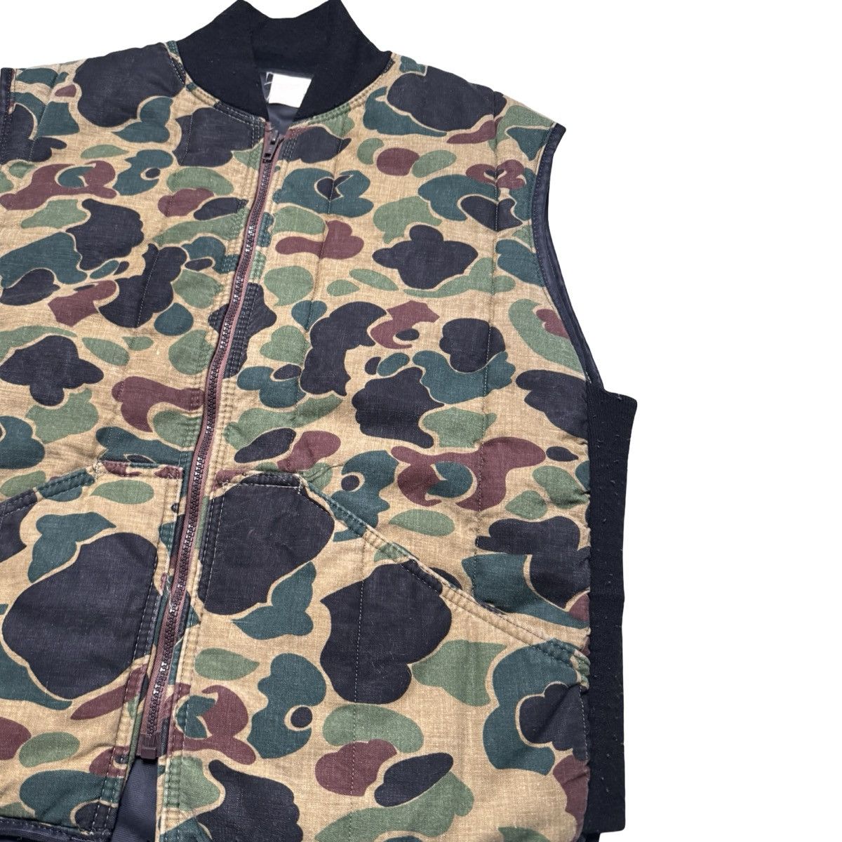 Other Vintage 60s Woodland Duck Camouflage Hunting Vest YKK l Size US L / EU 52-54 / 3 - 2 Thumbnail