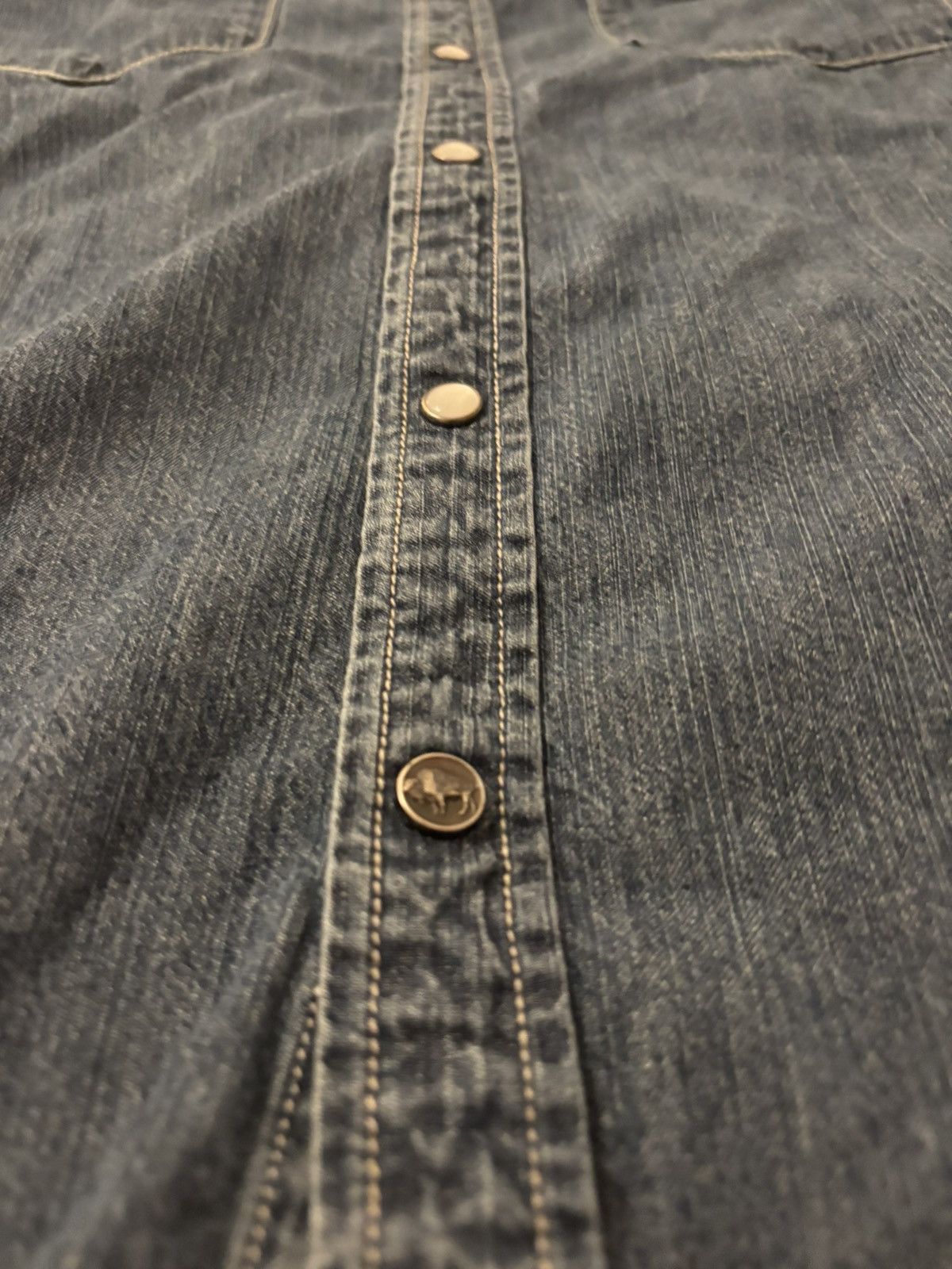 Mountain Khakis Denim Pearl Snap Western Style Button Down Size US M / EU 48-50 / 2 - 3 Thumbnail
