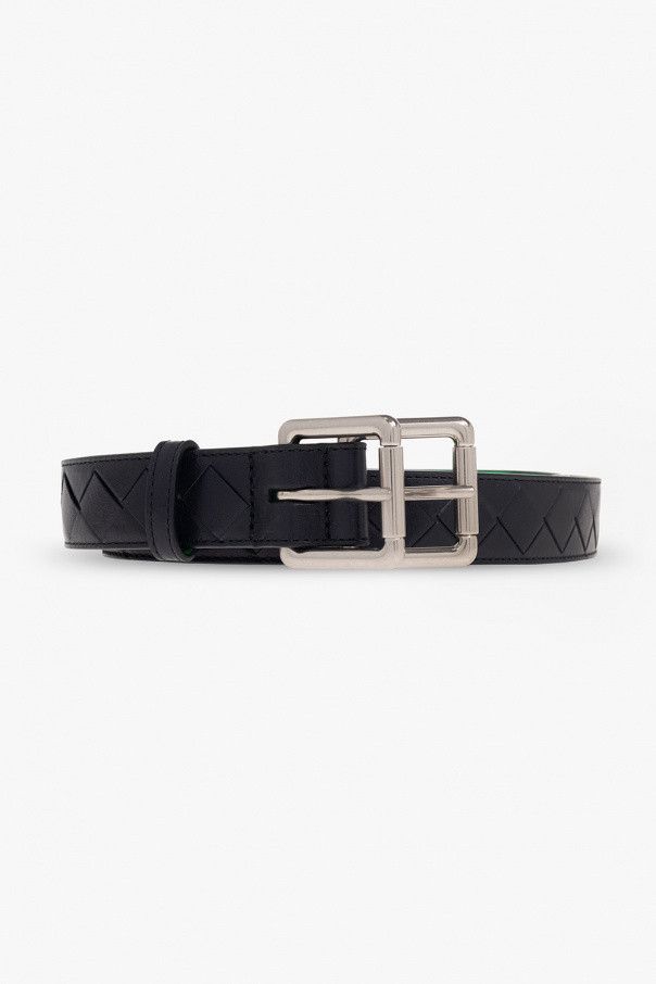 Bottega Veneta o1bcso1str0824 Size : 75 / Intrecciato Double Buckle Belt Size 28 - 1 Thumbnail