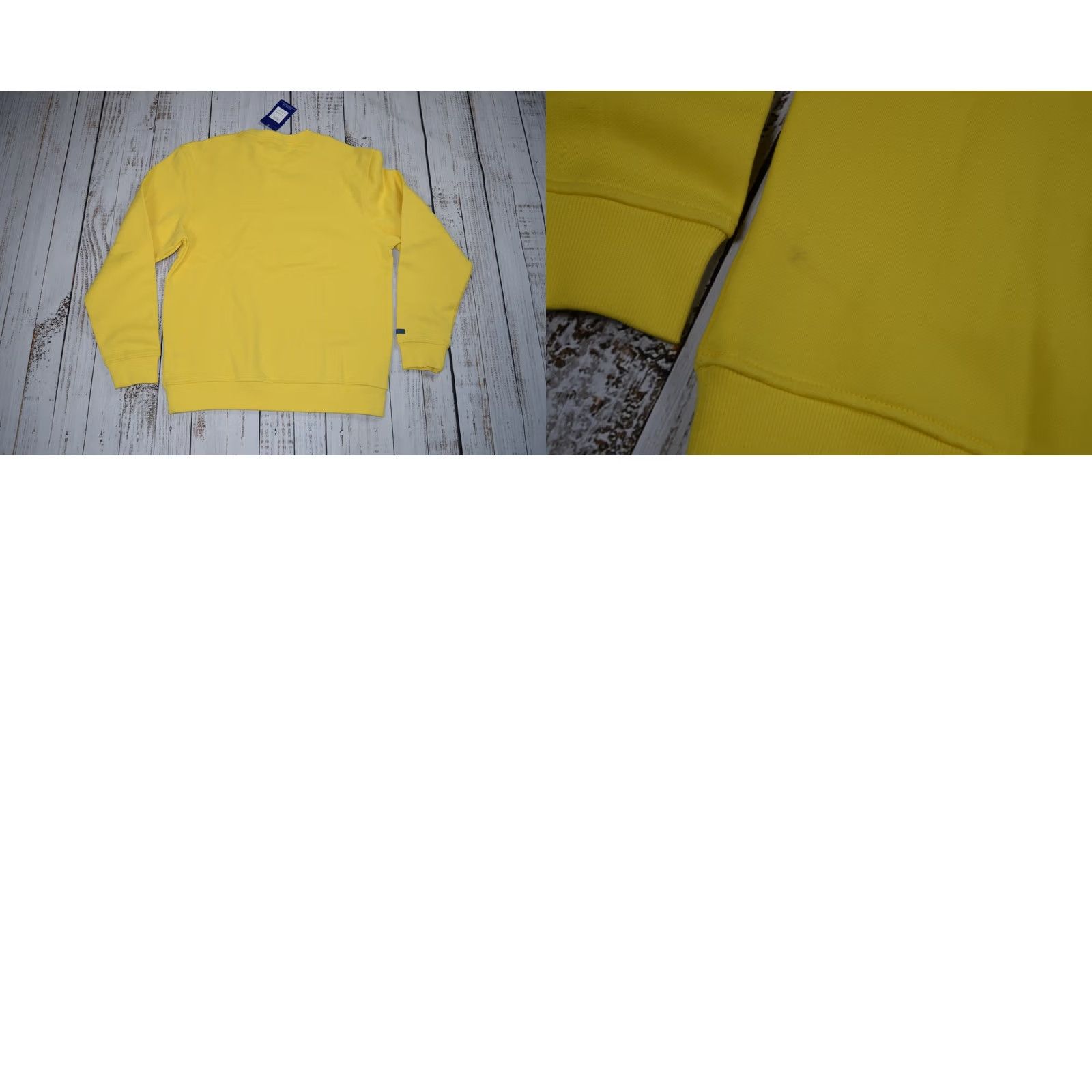 Reebok VINTAGE Reebok Crewneck Sweatshirt Large USA Banana Yellow Sample NWT 2006 Size US L / EU 52-54 / 3 - 8 Thumbnail