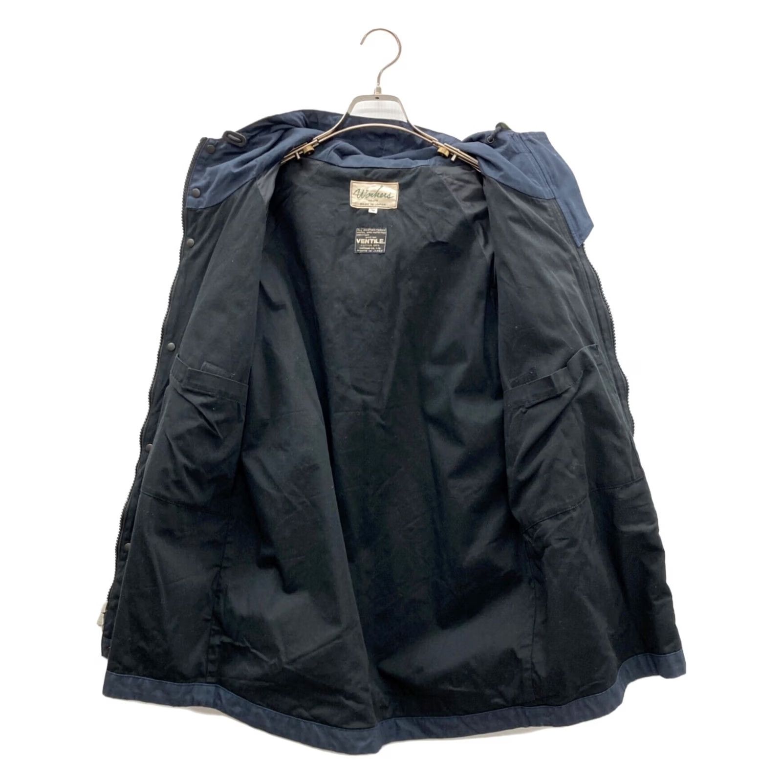 Vintage WORKERS Jacket Men M Navy Wool? Cotton? (Note: Original does not specify shell material; preserving available data). Size US M / EU 48-50 / 2 - 3 Thumbnail