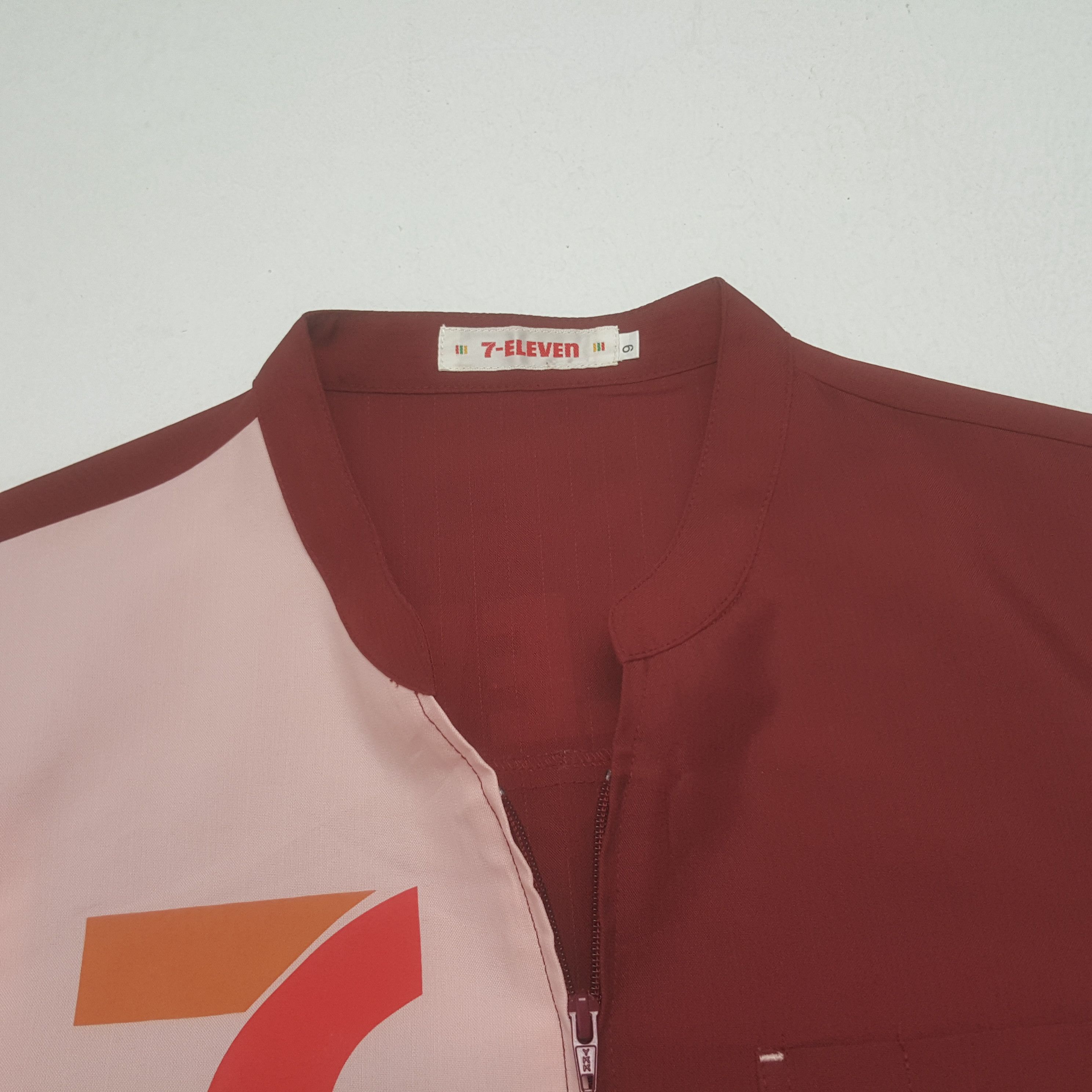 Japanese Brand × Vintage Vintage 7 Eleven Uniform Zipper Worker Jacket Size US XXS / EU 40 - 5 Thumbnail