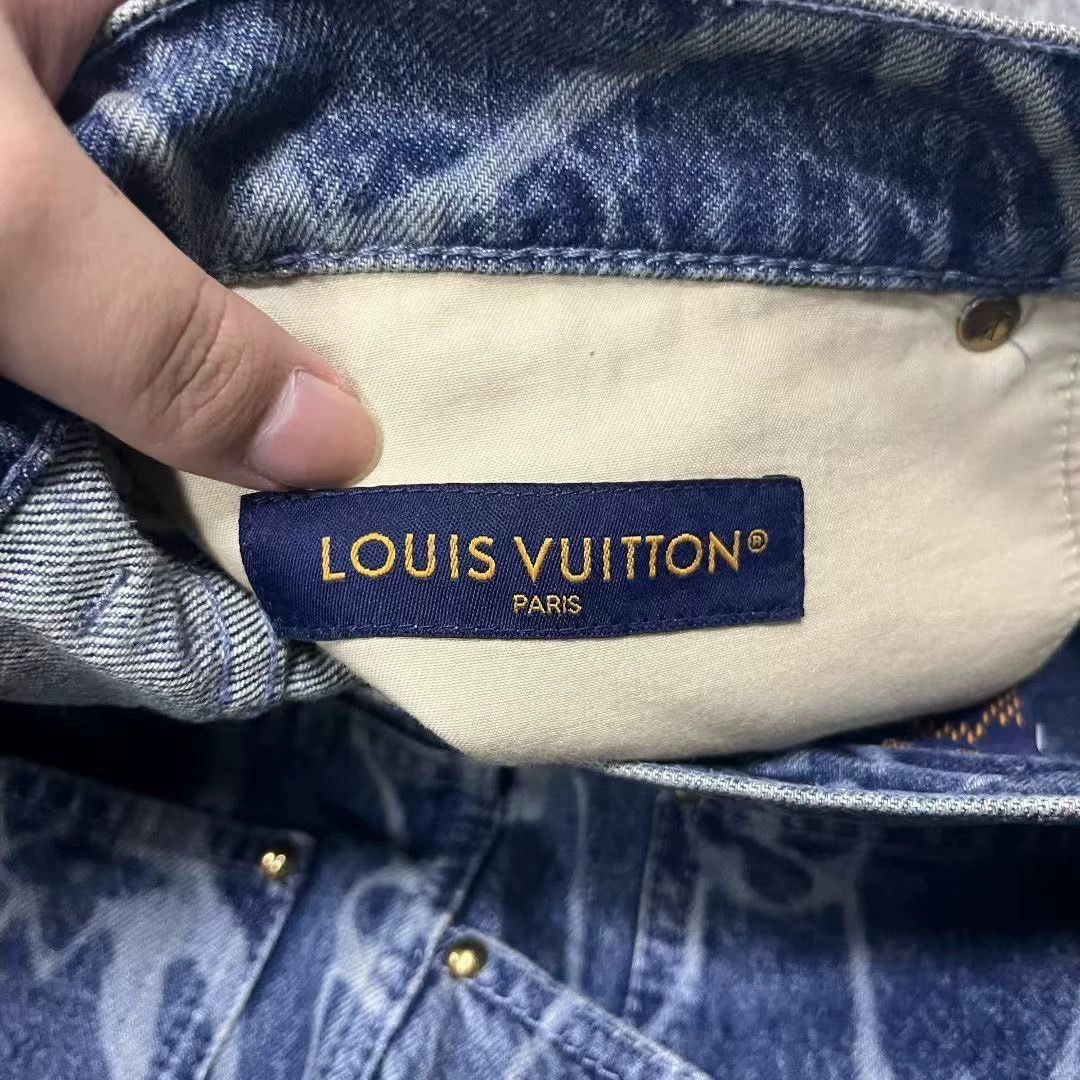 Louis Vuitton louis vuitton blue logo denim shorts Size US 30 / EU 46 - 3 Thumbnail