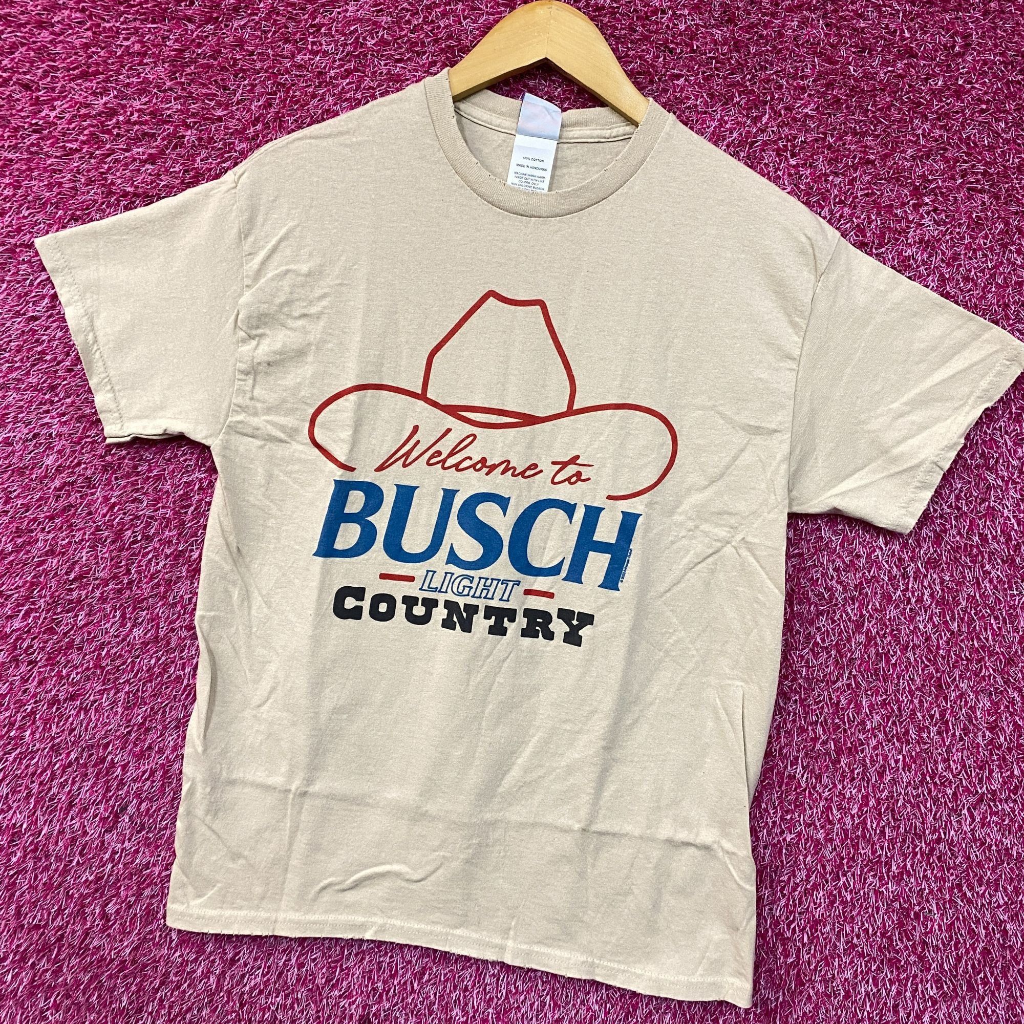 Junk Food Welcome to Busch Light Country Cowboy Hat Beige T-Shirt Smal Size US S / EU 44-46 / 1 - 3 Thumbnail