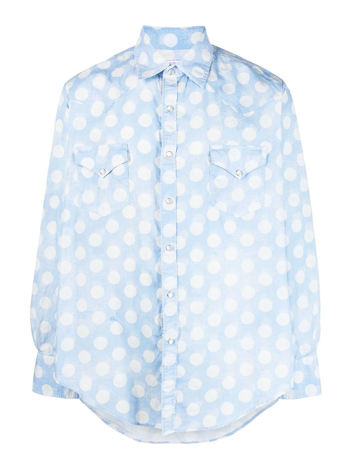 ERL o1y0125 Patterned Shirt in Blue/White Size US S / EU 44-46 / 1 - 1 Thumbnail