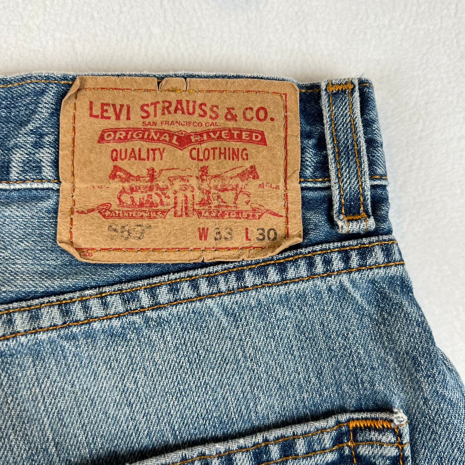 Levi's VTG Levis 569 Jeans Men 33x30 Loose Wide Skater Baggy Y2k Size US 33 - 2 Thumbnail
