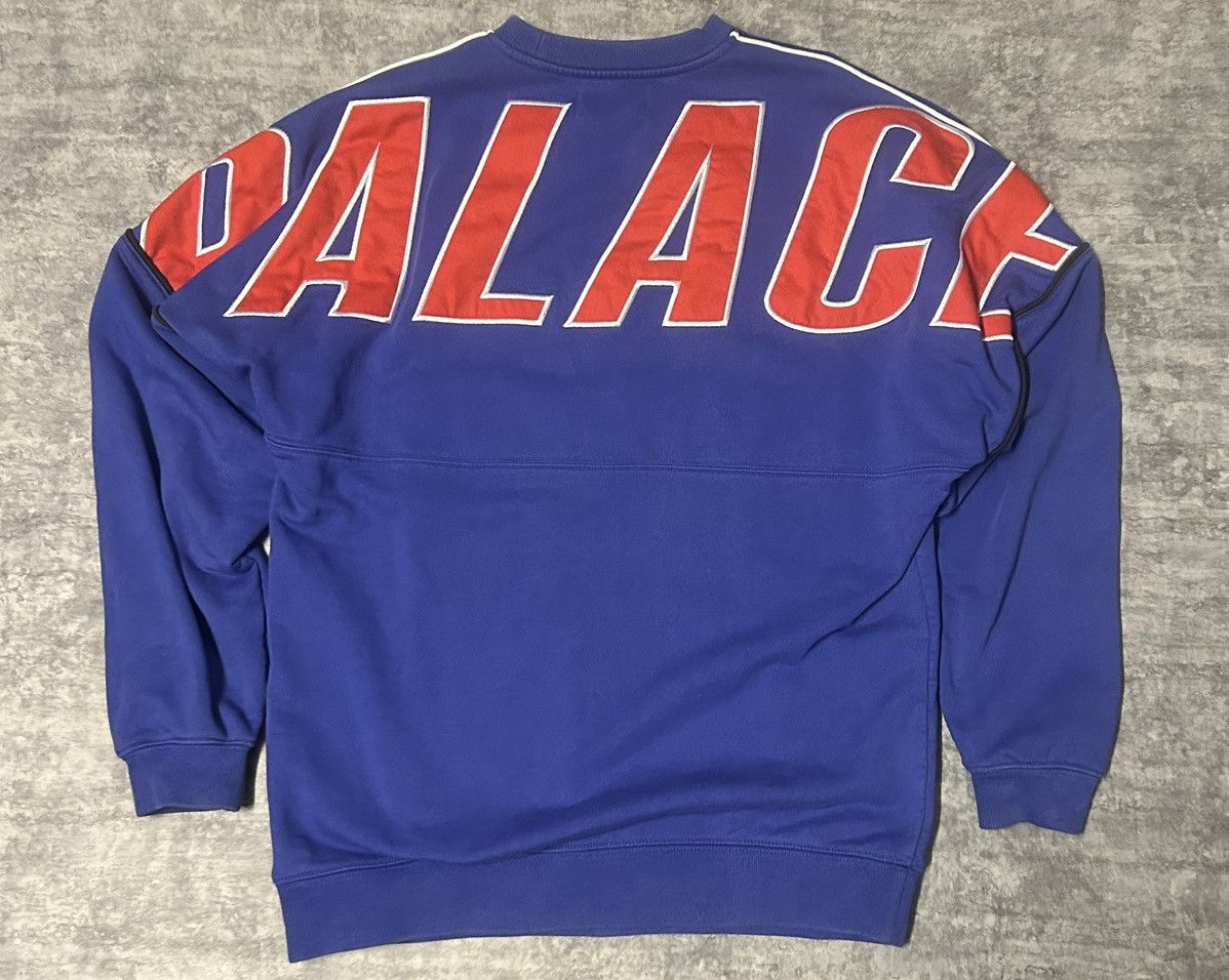 Palace Palace Jumbo Drop Crew Sweatshirt Blue - Size M Size US M / EU 48-50 / 2 - 4 Thumbnail