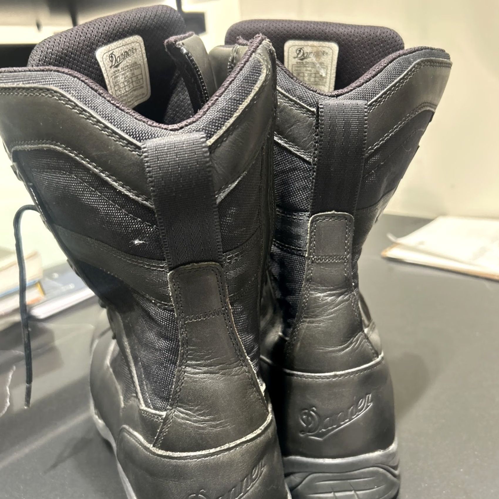 Danner Danner Striker Gore Tex Boots Leather Black 15 US Men Footwear Combat Lace Zipper Upper Leather Gore Tex Outsole Leather Size US 15 / EU 48 - 5 Thumbnail
