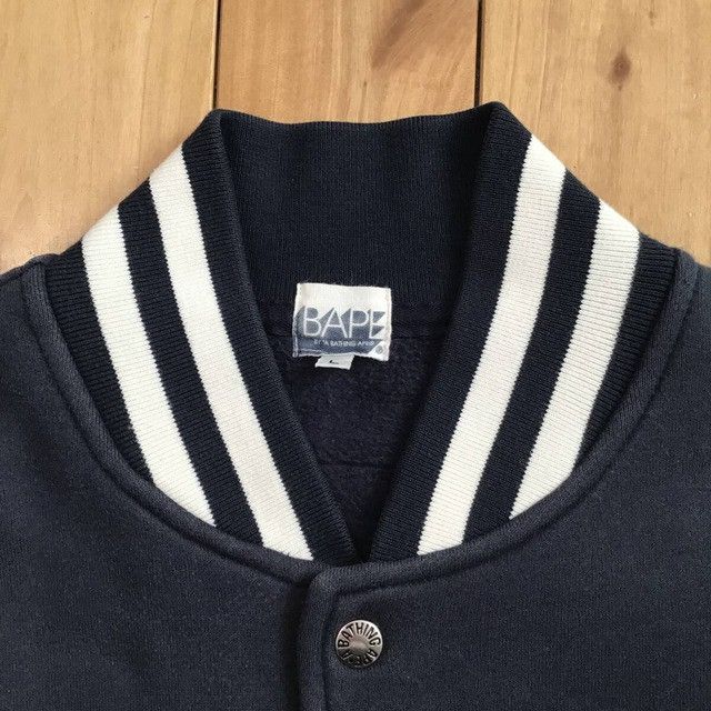 Bape × Nigo BAPE college logo sweat varsity jacket a bathing ape NIGO Size US L / EU 52-54 / 3 - 6 Thumbnail