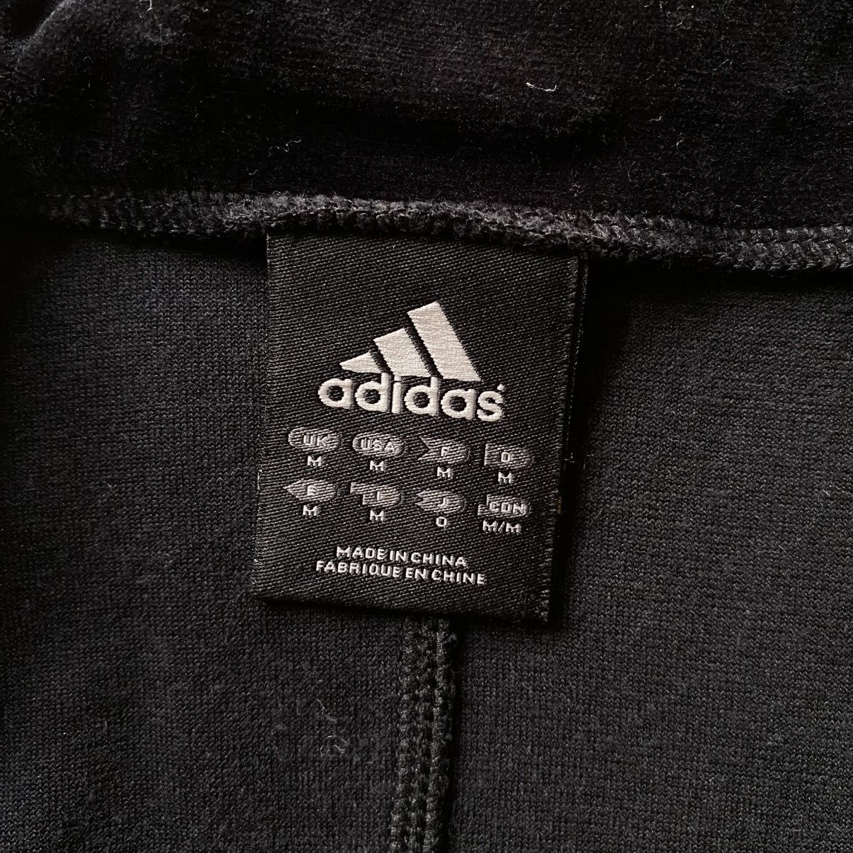 Adidas Adidas Black Velour Zip Jacket Size US M / EU 48-50 / 2 - 8 Thumbnail