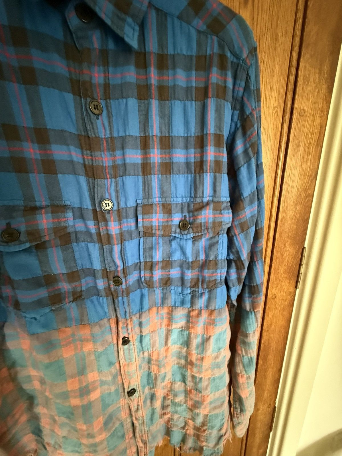 Hedi Slimane × Saint Laurent Paris SS16 Grail Saint Laurent Surf sound bleached flannel pink Size US L / EU 52-54 / 3 - 15 Thumbnail