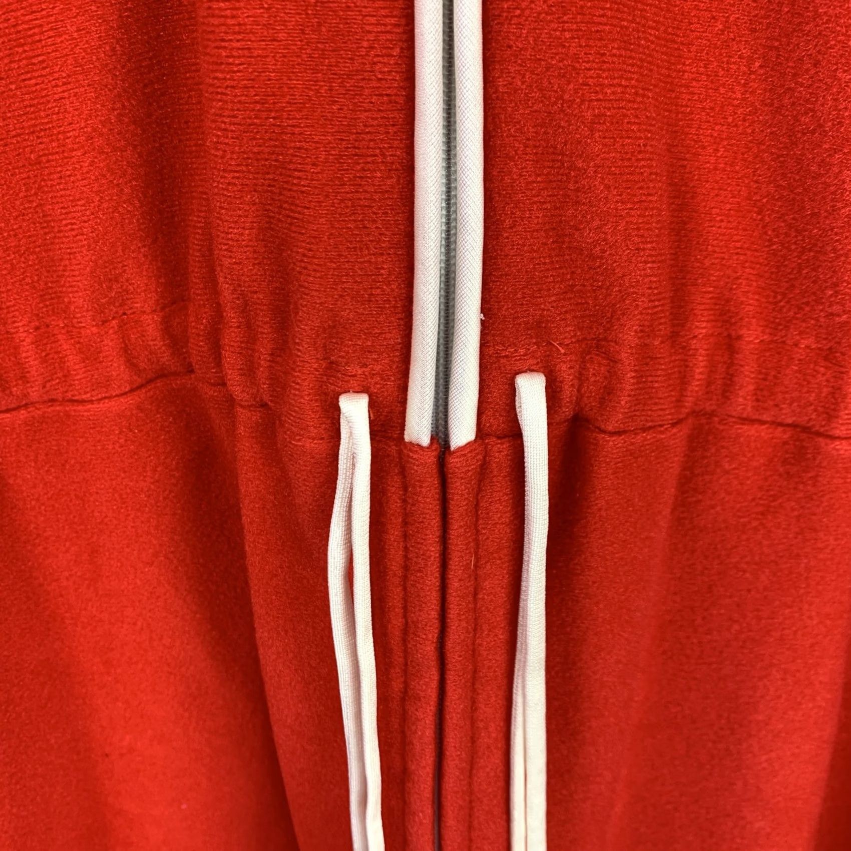 Vintage VINTAGE Vanity Fair Women's Red Zip Front Midi Dress Terry Cloth Robe Lounge M Size M / US 6-8 / IT 42-44 - 4 Thumbnail
