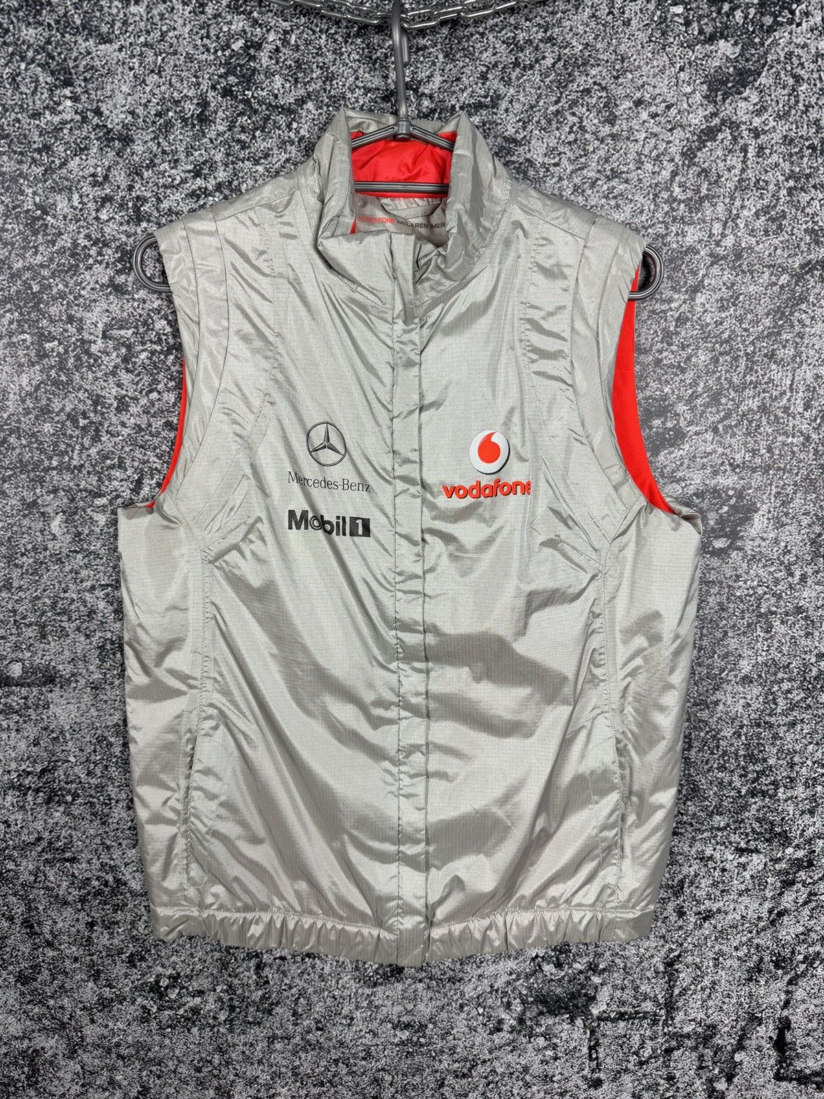 Formula 1 Mclaren Vodafone Mercedes F1 Racing Full Zip Vest Size L Size L / US 10 / IT 46 - 2 Thumbnail