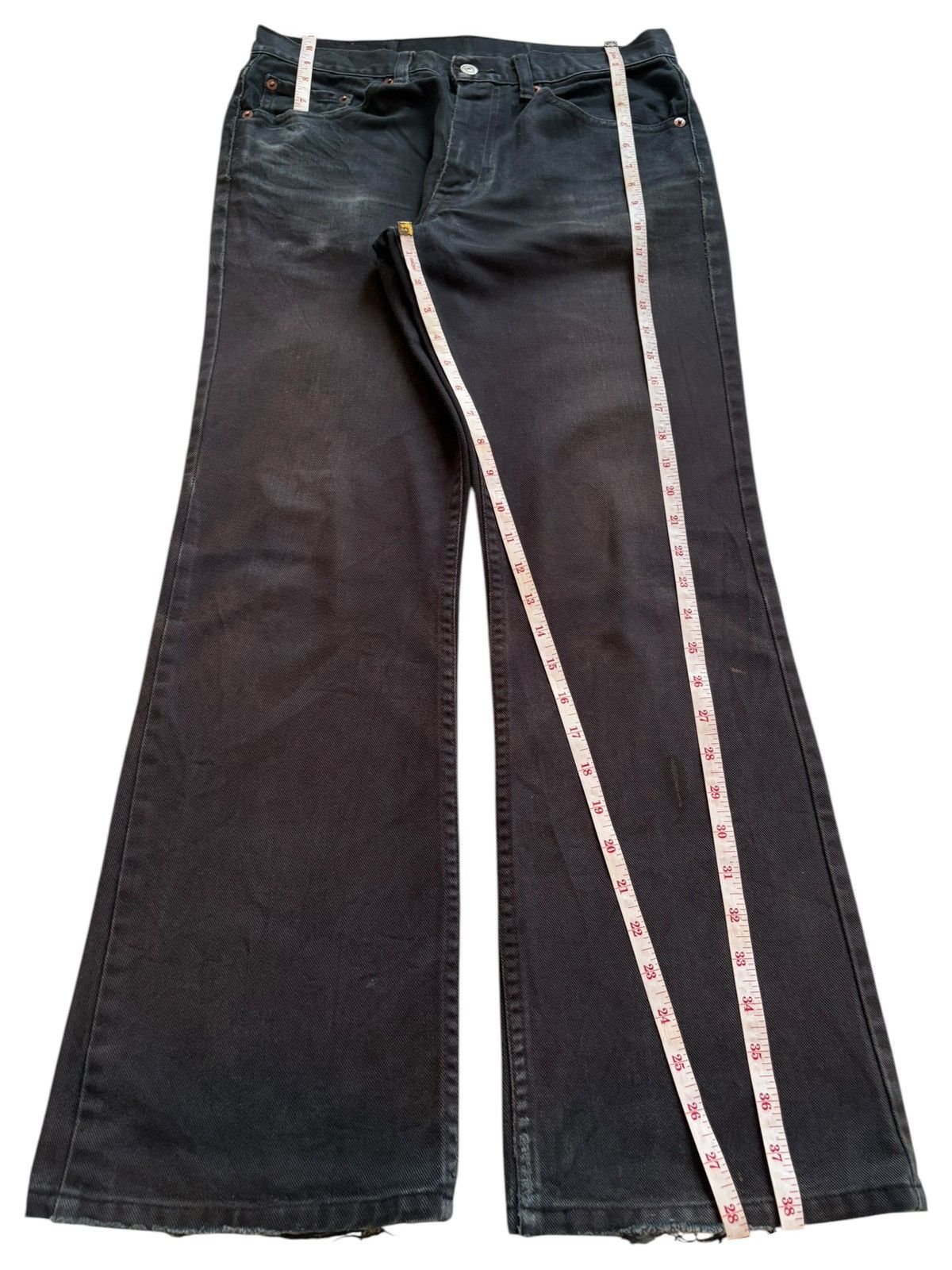 Levi's Vintage 90s Levis 537 Distressed Ripped Bootcut Flare Jeans Size US 30 / EU 46 - 13 Thumbnail