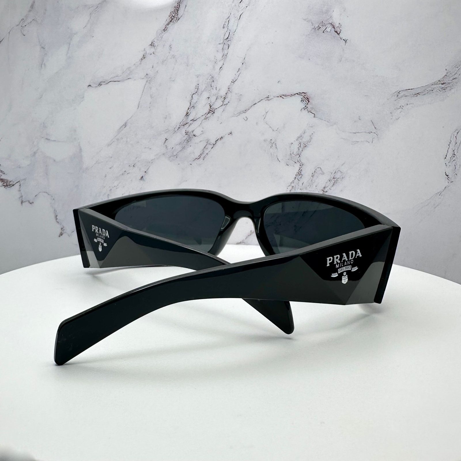 Prada New Prada Sunglasses Black Symbole Logo Wrap Size ONE SIZE - 14 Thumbnail