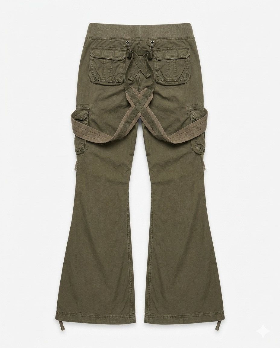 Le Grande Bleu (L.G.B.) GOA suspender flare cargo pants Size US 29 - 2 Thumbnail
