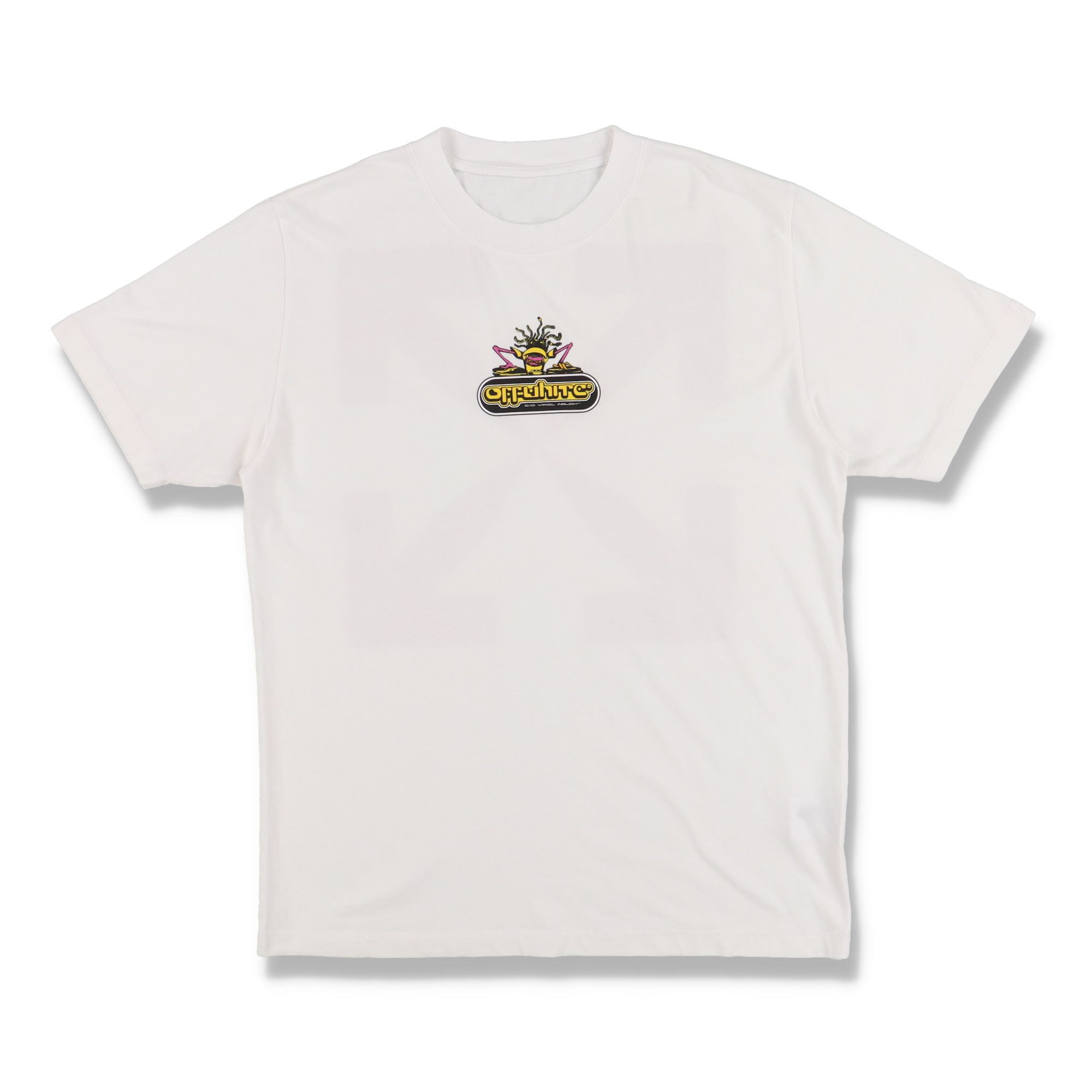 Off-White White and Fuchsia 90's DJ Arrows T-Shirt Size US XXL / EU 58 / 5 - 7 Thumbnail