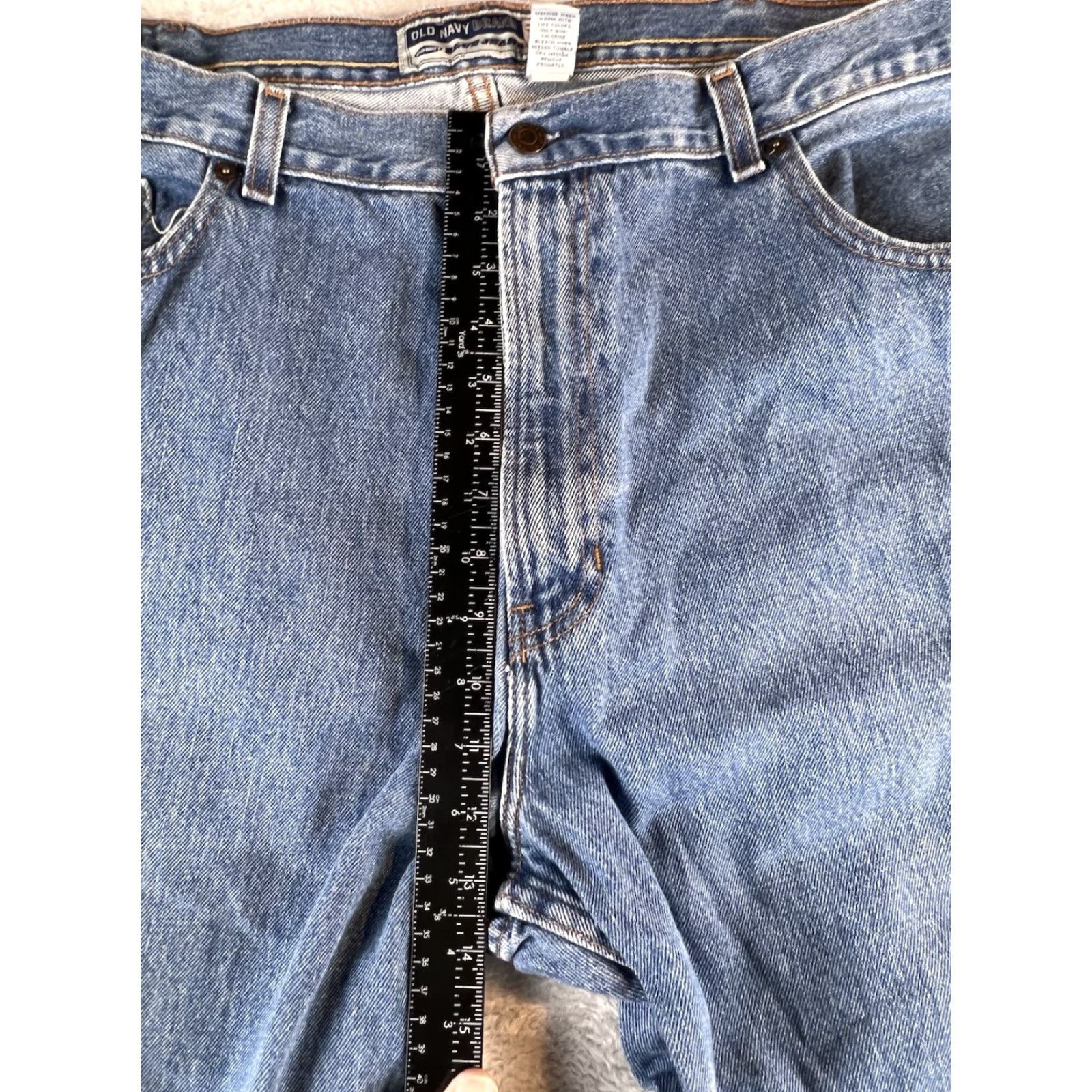 Old Navy VINTAGE Old Navy Jeans Mens 42 x 30 Regular Baggy Relaxed Loose Straight Blue Denim 90s Y2K Mens Size US 42 / EU 58 - 7 Thumbnail