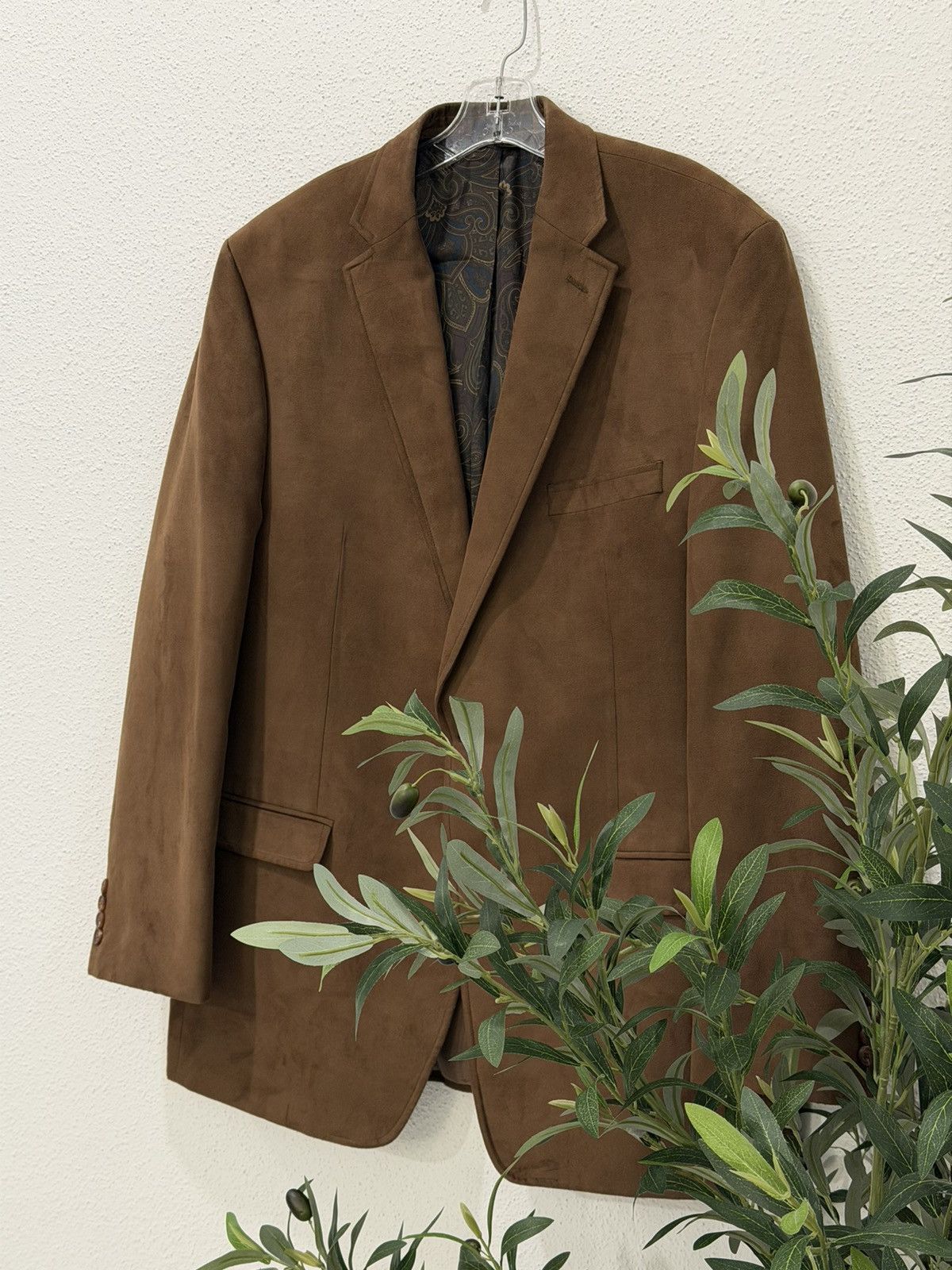 Ralph Lauren VTG Lauren Ralph Lauren Sport Coat 46L Poly Microfiber Suede Size 46L - 3 Thumbnail