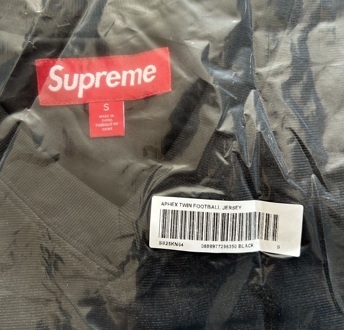 Supreme Supreme x Aphex Twin Football Jersey 'Black' Size US S / EU 44-46 / 1 - 3 Thumbnail