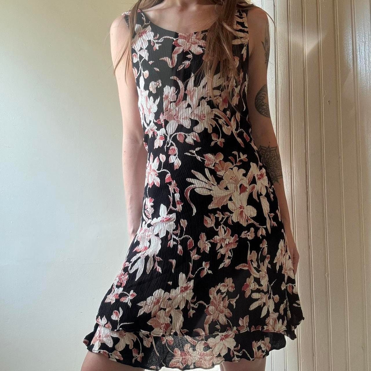 Vintage Vintage 1990s CDC Petites Floral Mini Sundress XS Size XS / US 0-2 / IT 36-38 - 2 Thumbnail