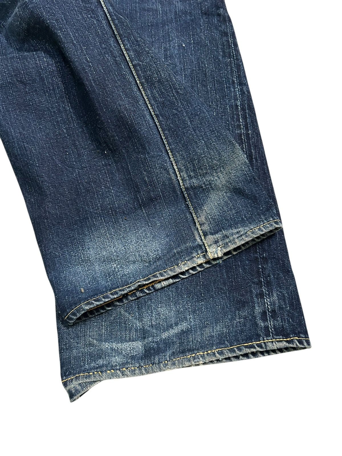 Japanese Brand × Kapital × Vintage R.J.B JAPAN SELVEDGE DISTRESSED DENIM ☠️🎌🎌 Size US 34 / EU 50 - 15 Thumbnail