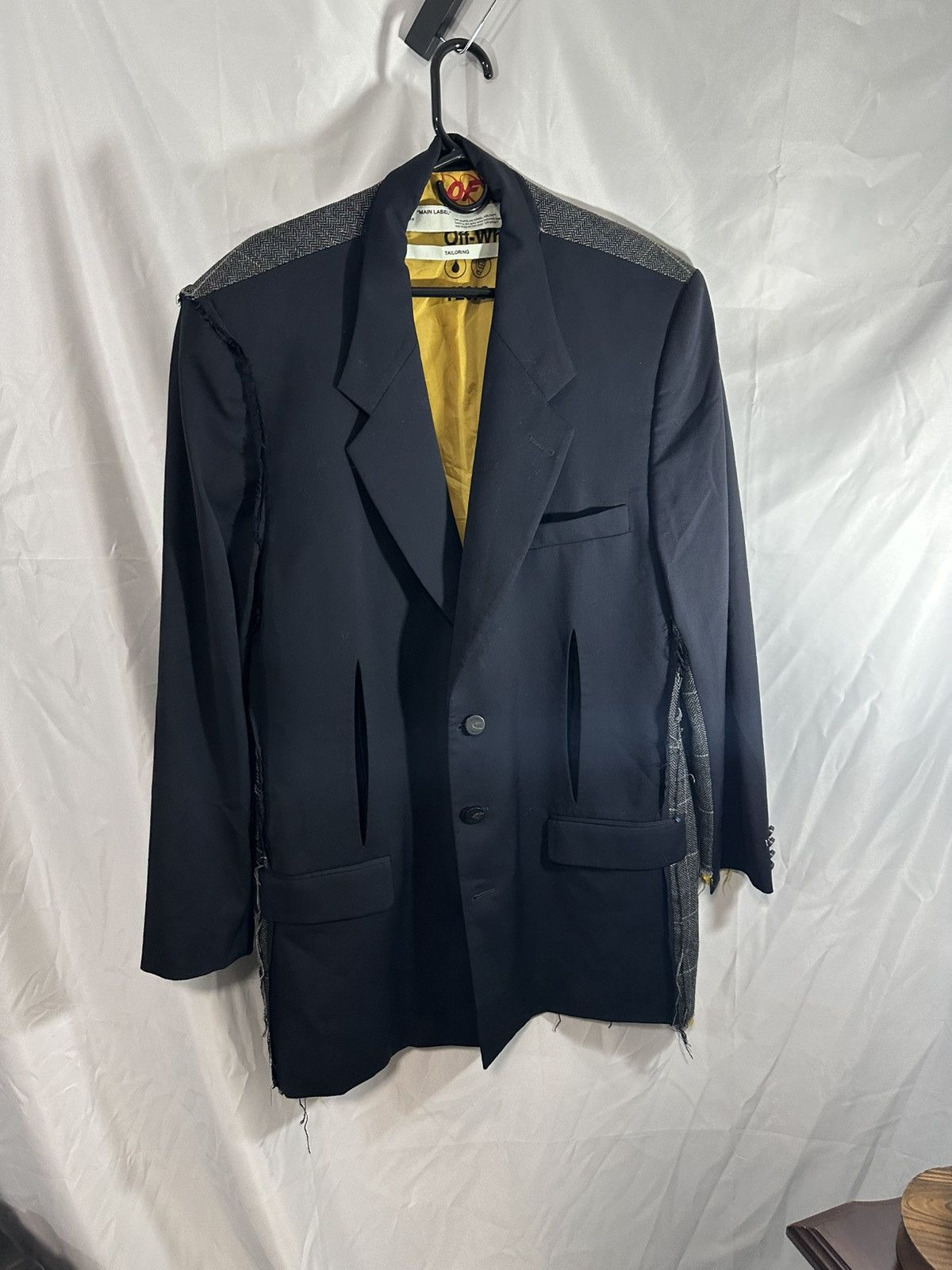 Off-White OFF WHITE HALF&HALF BLAZER Size 52R - 2 Thumbnail