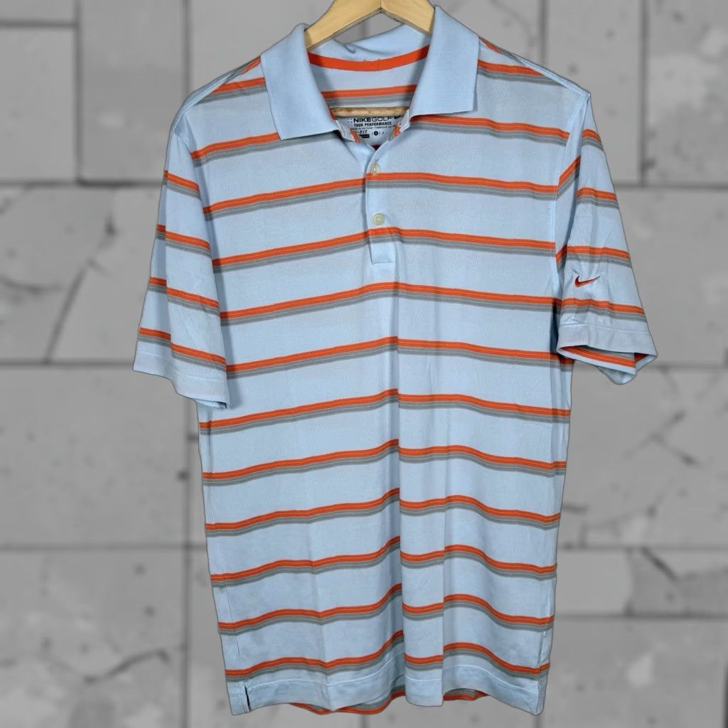 Nike Nike Golf Polo Shirt Dri-Fit Striped Athletic Mens Size S Size US S / EU 44-46 / 1 - 1 Thumbnail