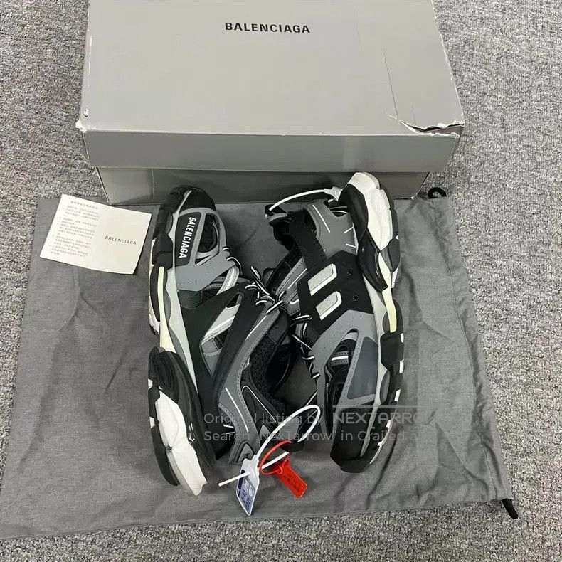 Balenciaga Balenciaga Track Black Gray Sneakers. Size US 8 / EU 41 - 6 Thumbnail