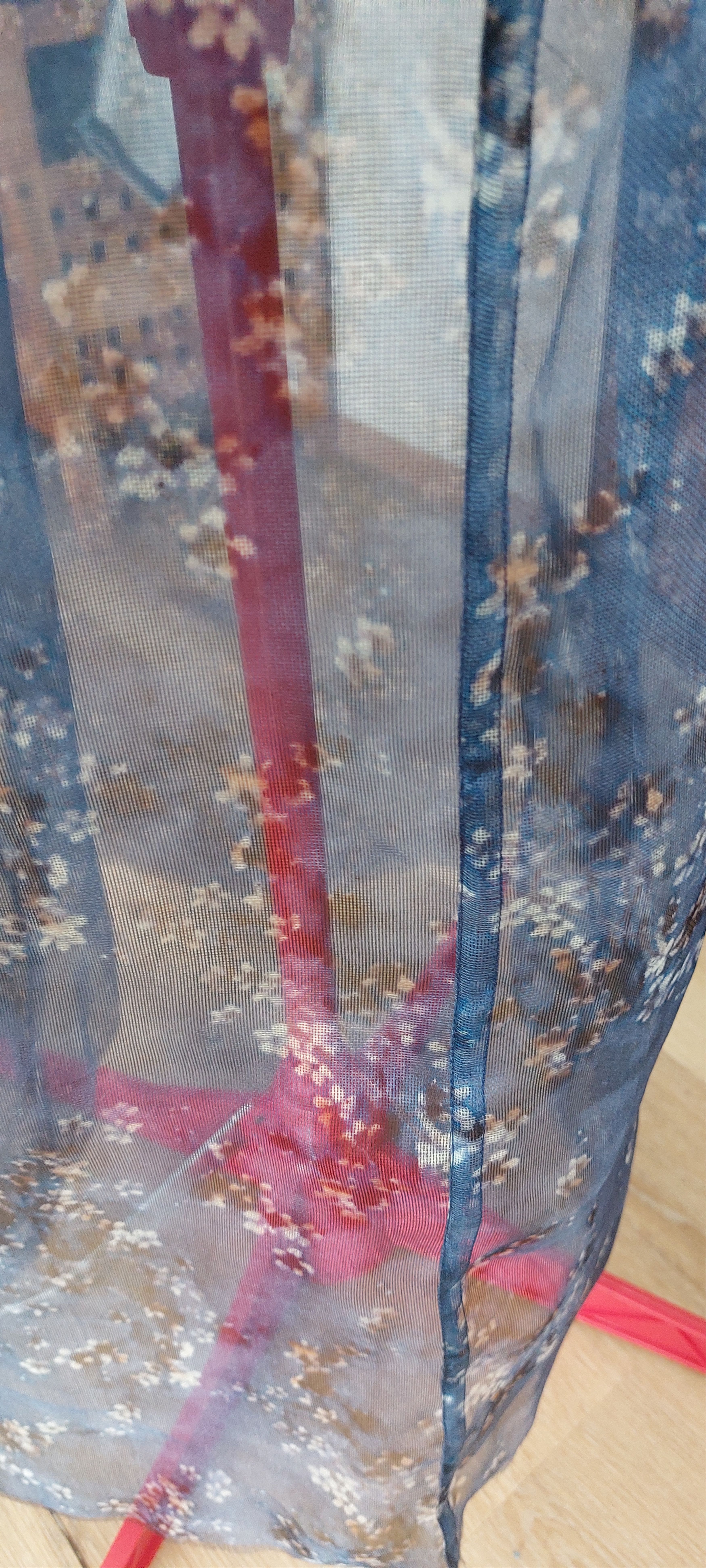 Handmade Sheer Silk Organza Avantgarde Skirt S M Size 30" / US 8 / IT 44 - 4 Thumbnail