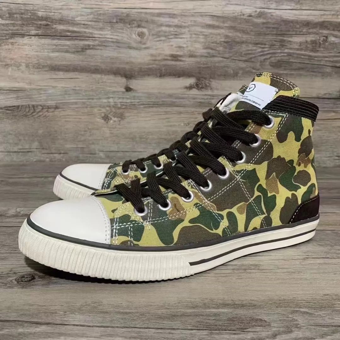 Visvim VISVIM KIEFER DKHNT Camo Paneled Hi-Canvas Sneakers US10/EU44 Size US 10 / EU 43 - 1 Thumbnail