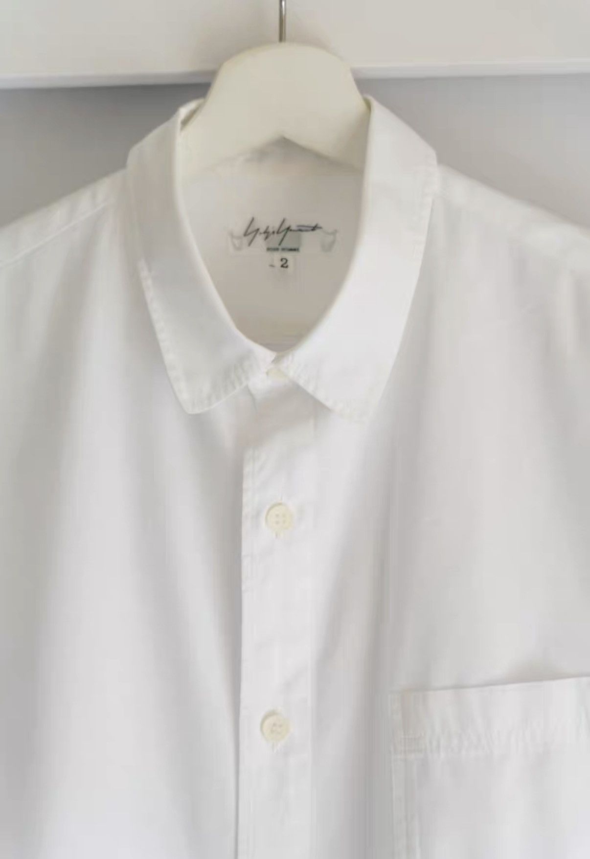 Yohji Yamamoto Yohji Yamamoto 10aw Peter Pan Collar White Shirt K4 Size US M / EU 48-50 / 2 - 3 Thumbnail