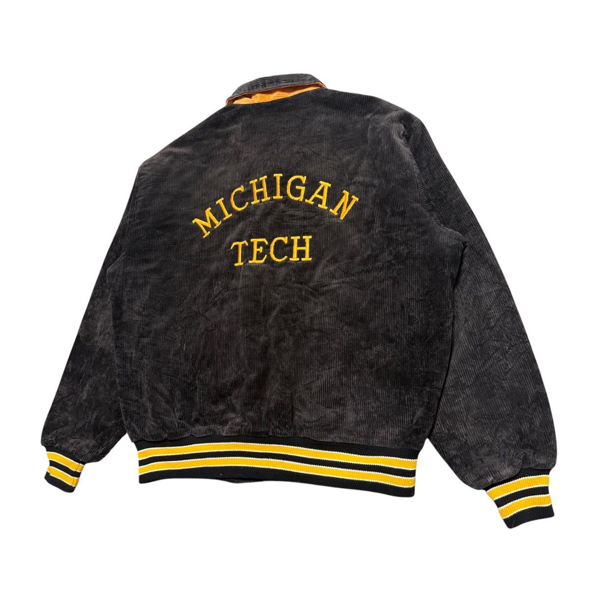 Delong Vintage Delong Michigan Tech Bomber Jacket Size US L / EU 52-54 / 3 - 7 Thumbnail